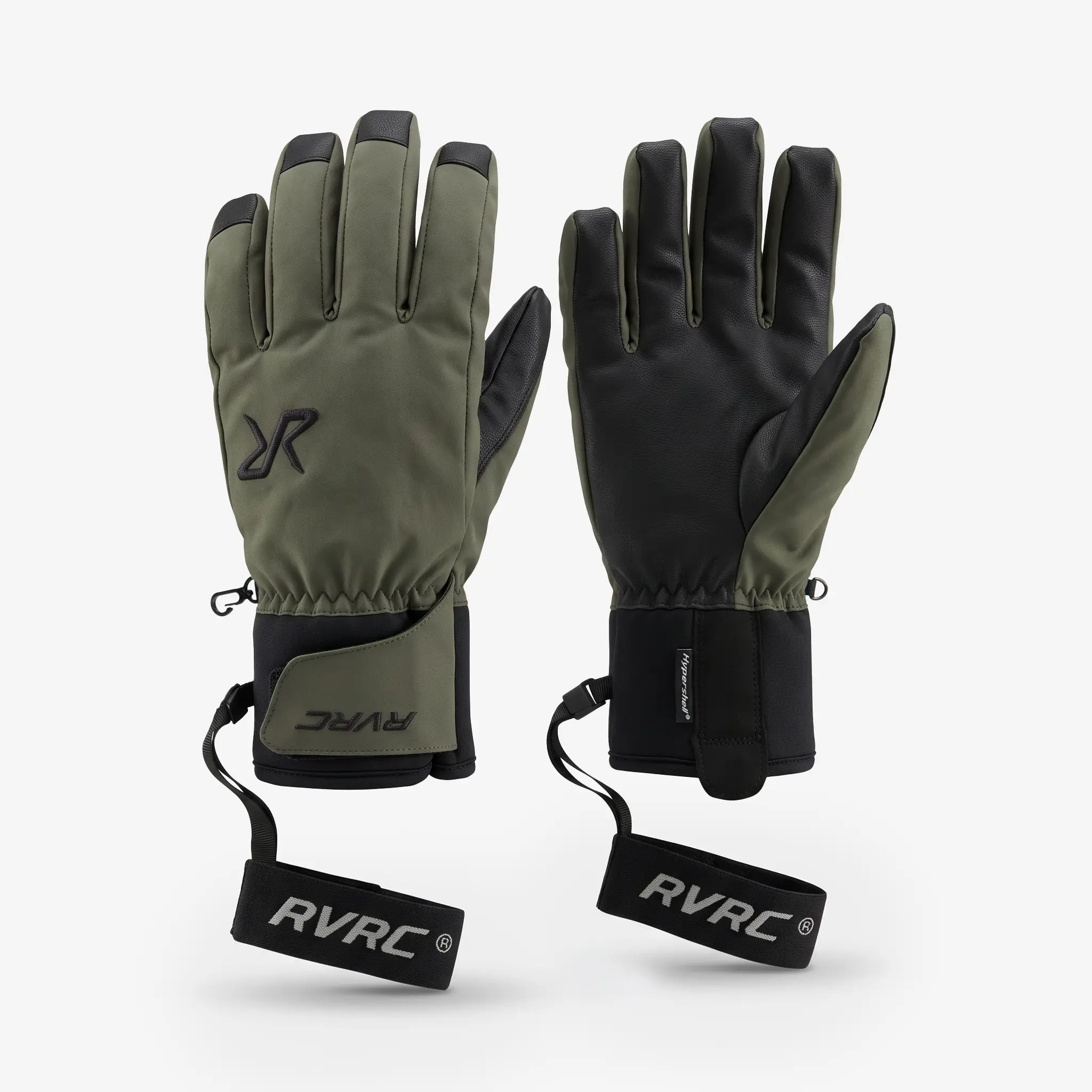 Accxel Cuffed Waterproof Ski Gloves Kambaba Green, 
