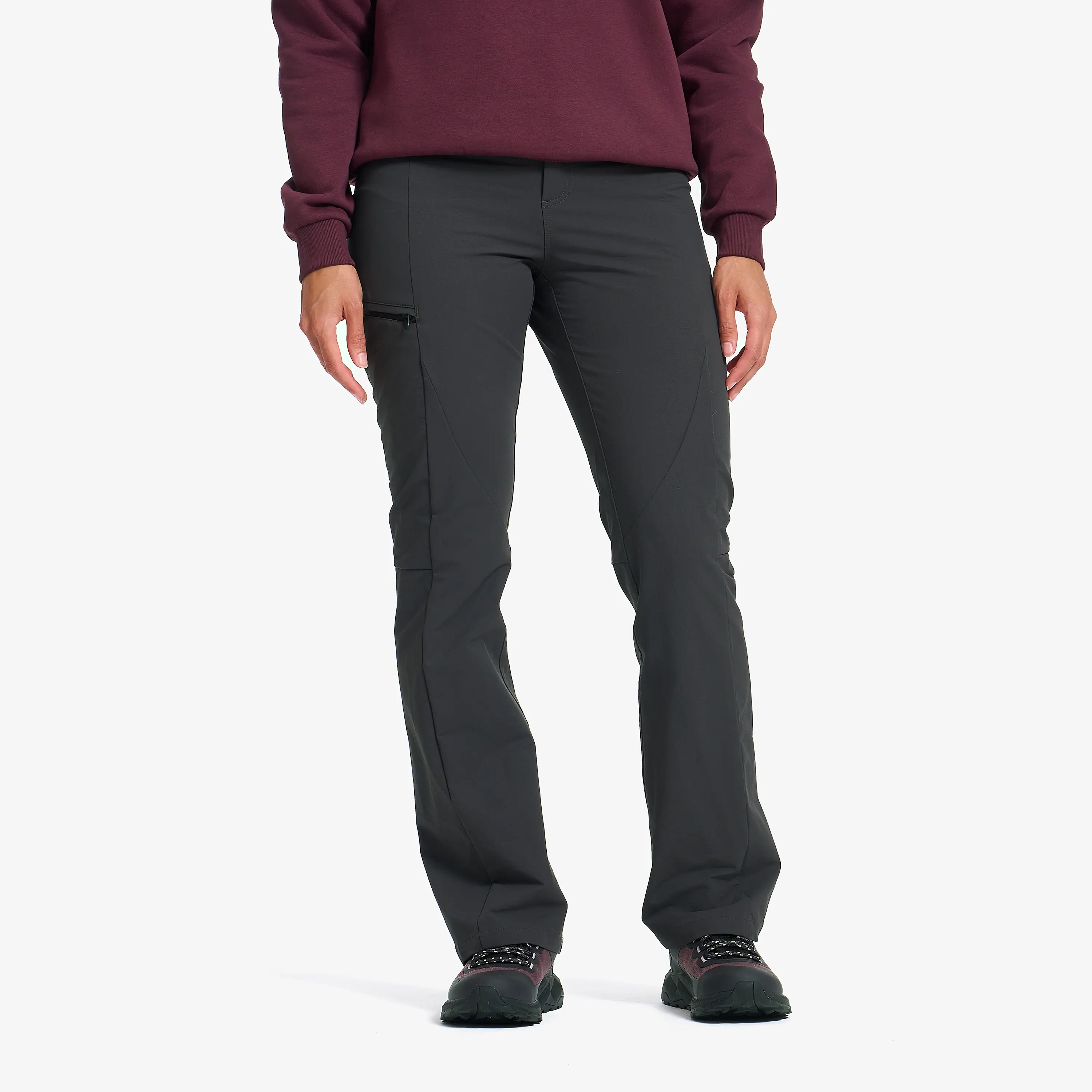 Juniper Outdoor Stretch Pants Women Anthracite, :4XL