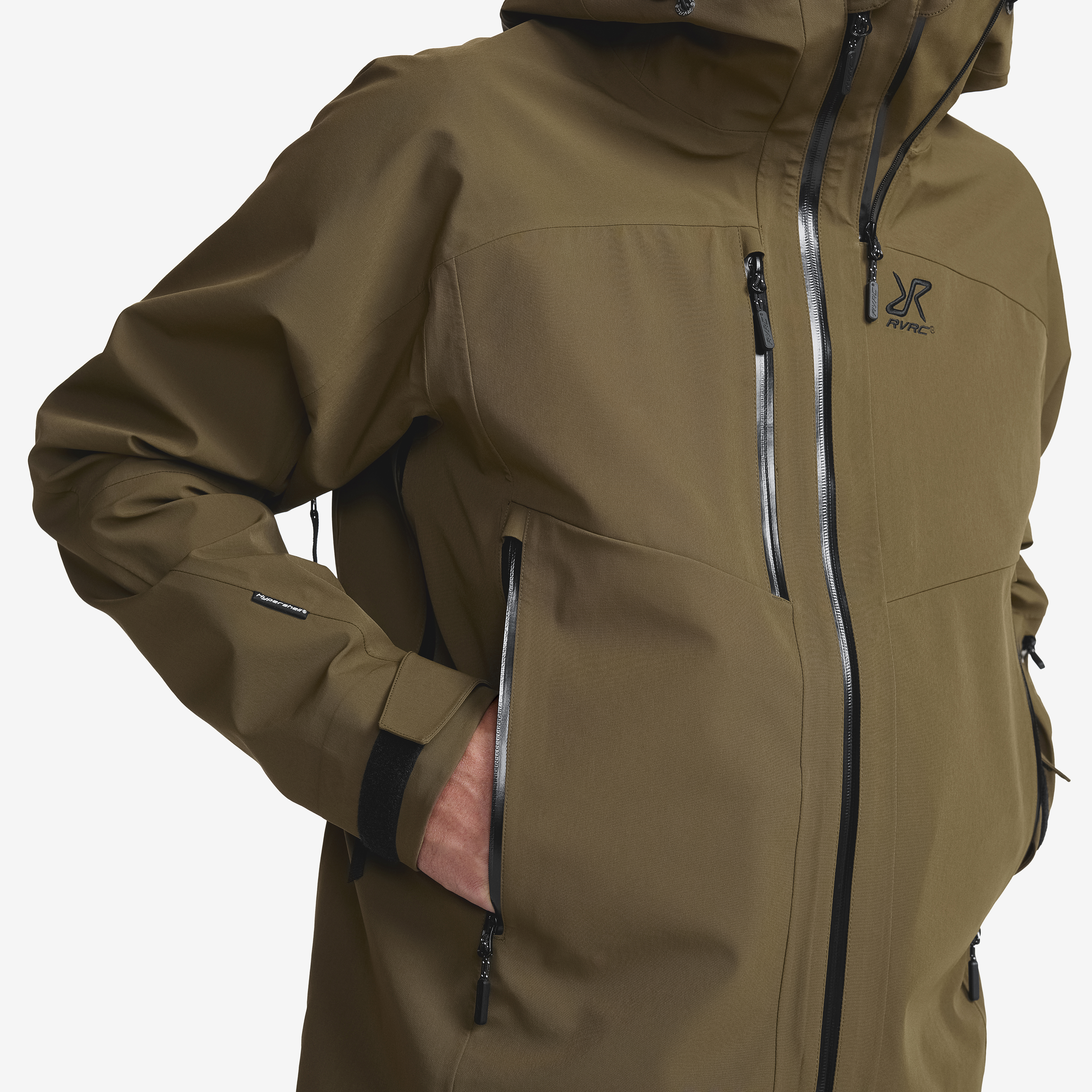 Cyclone 3L Shell Jacket Men Dark Olive | RevolutionRace