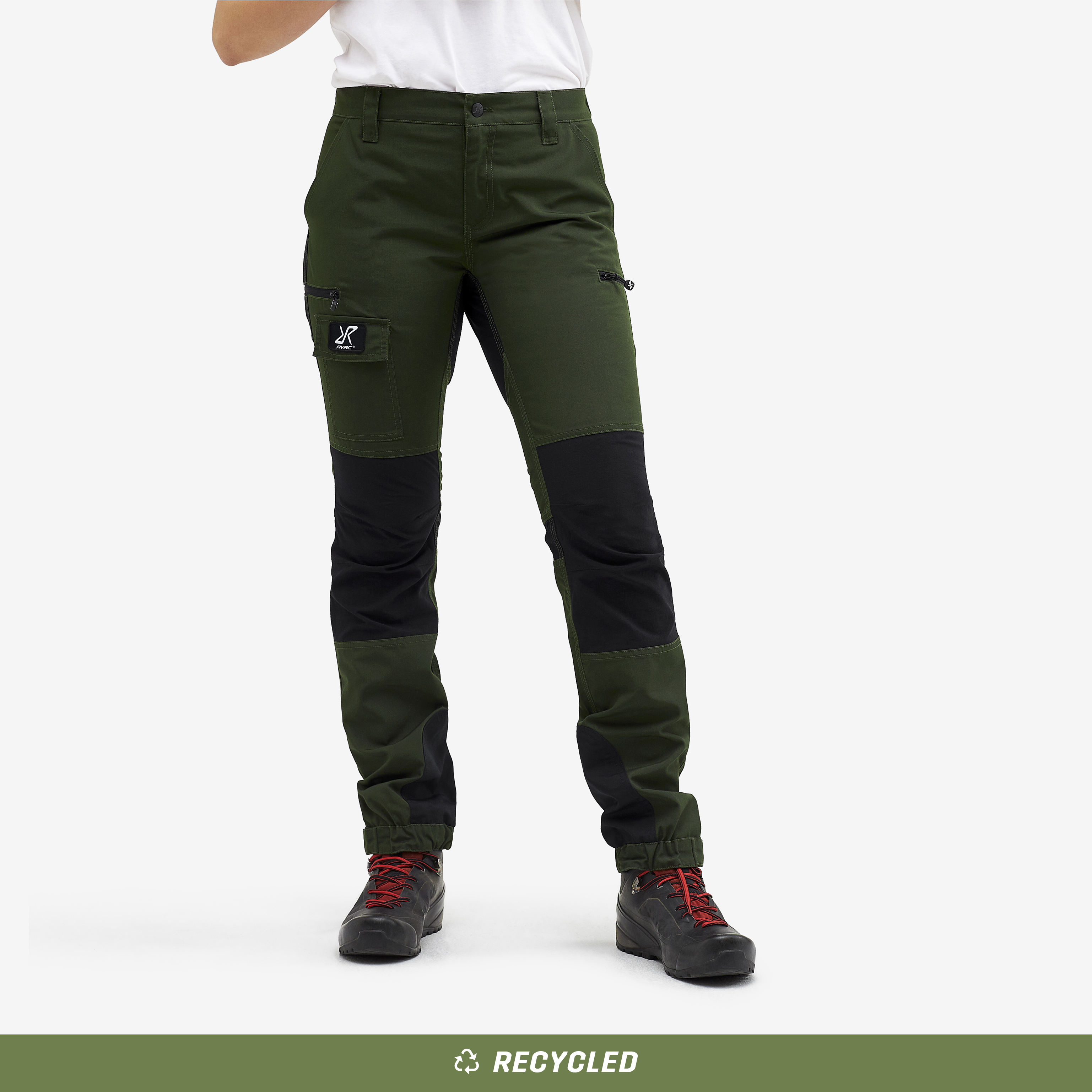 Nordwand walking trousers for women in green