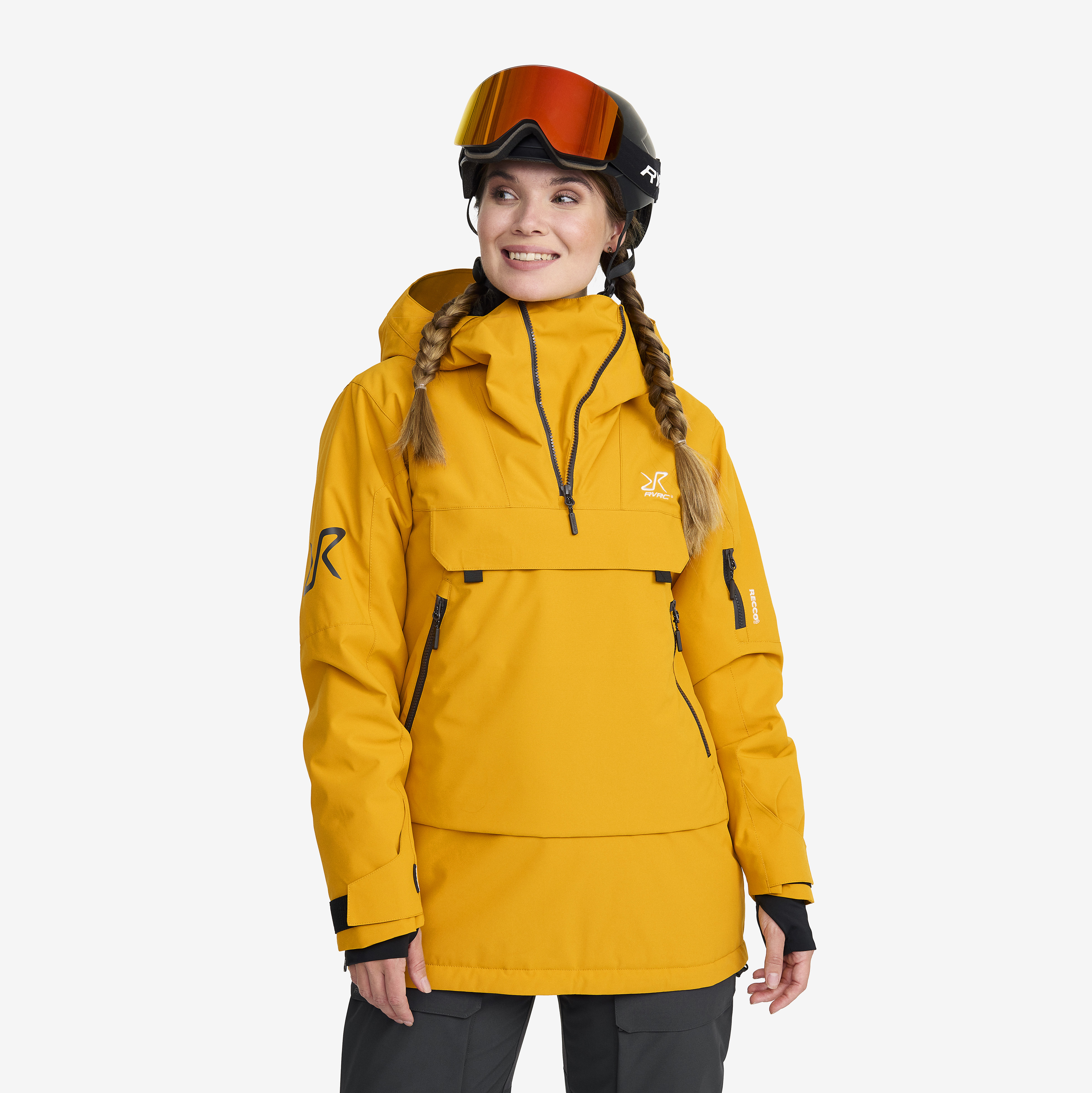 Halo 2L Insulated Ski Anorak Golden Yellow Dame