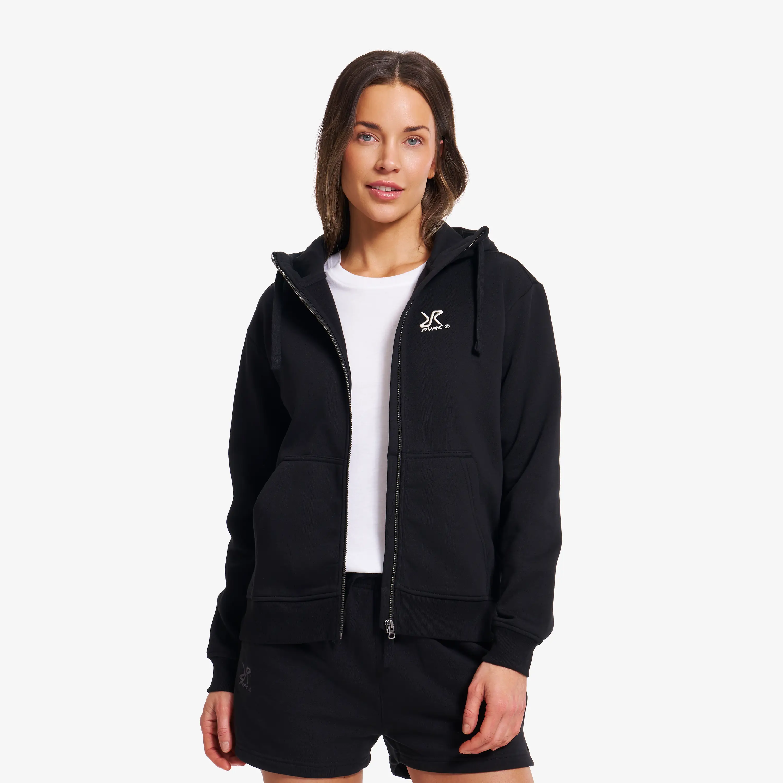 RVRC Full-zip Hoodie Black Dam, 