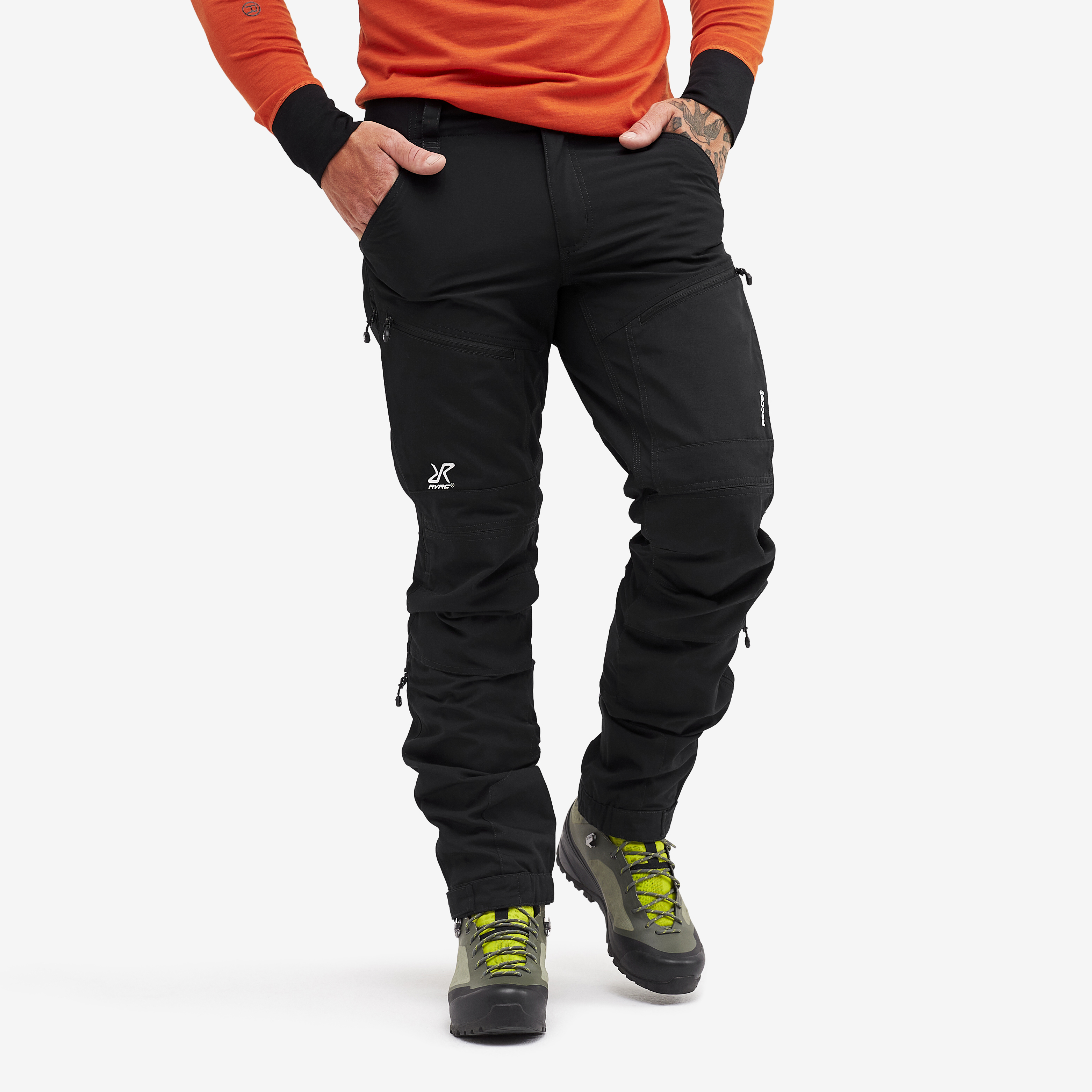 RVRC GP Pro Rescue turistické kalhoty pro muže v černé barvě