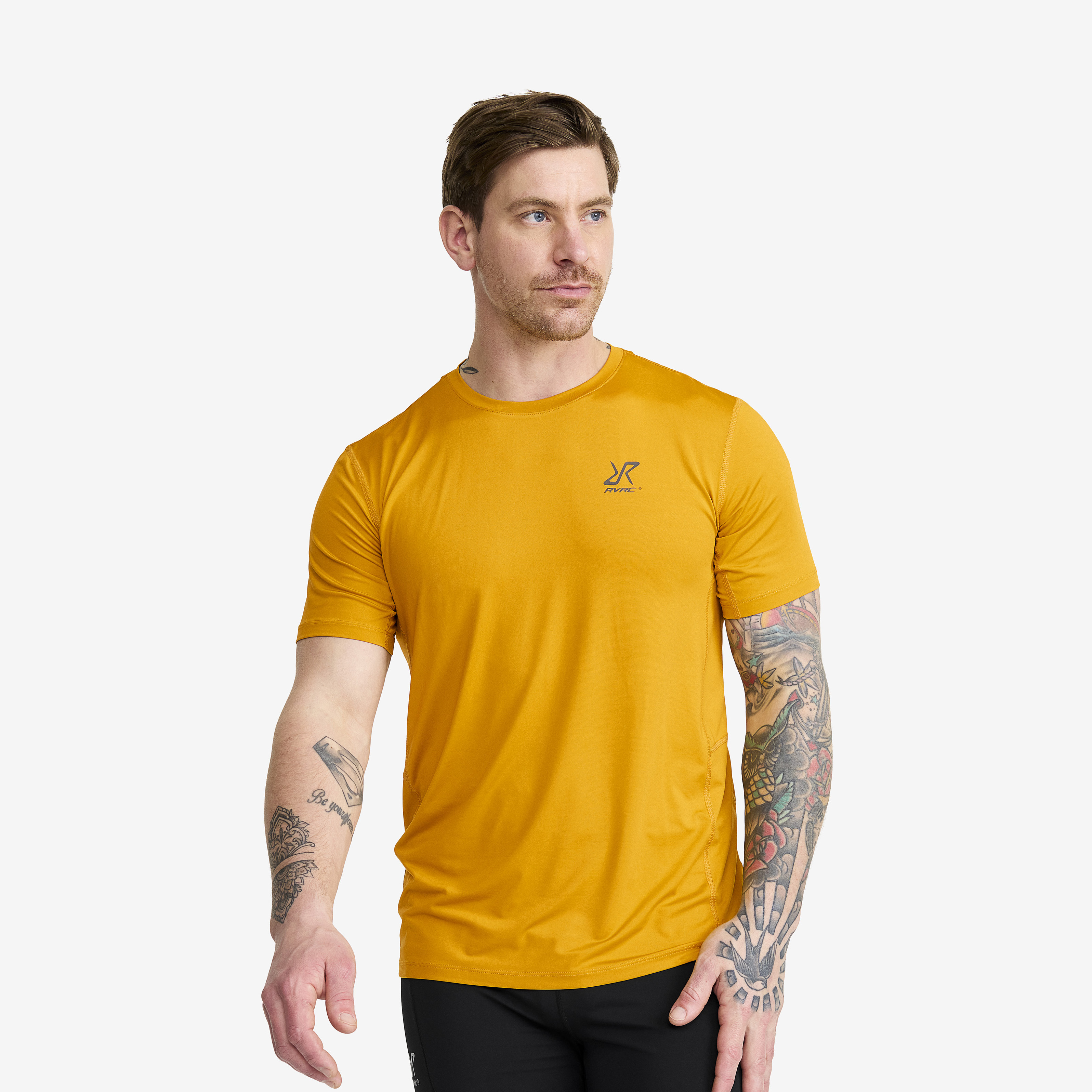 Stride Active T-shirt Golden Yellow Herre