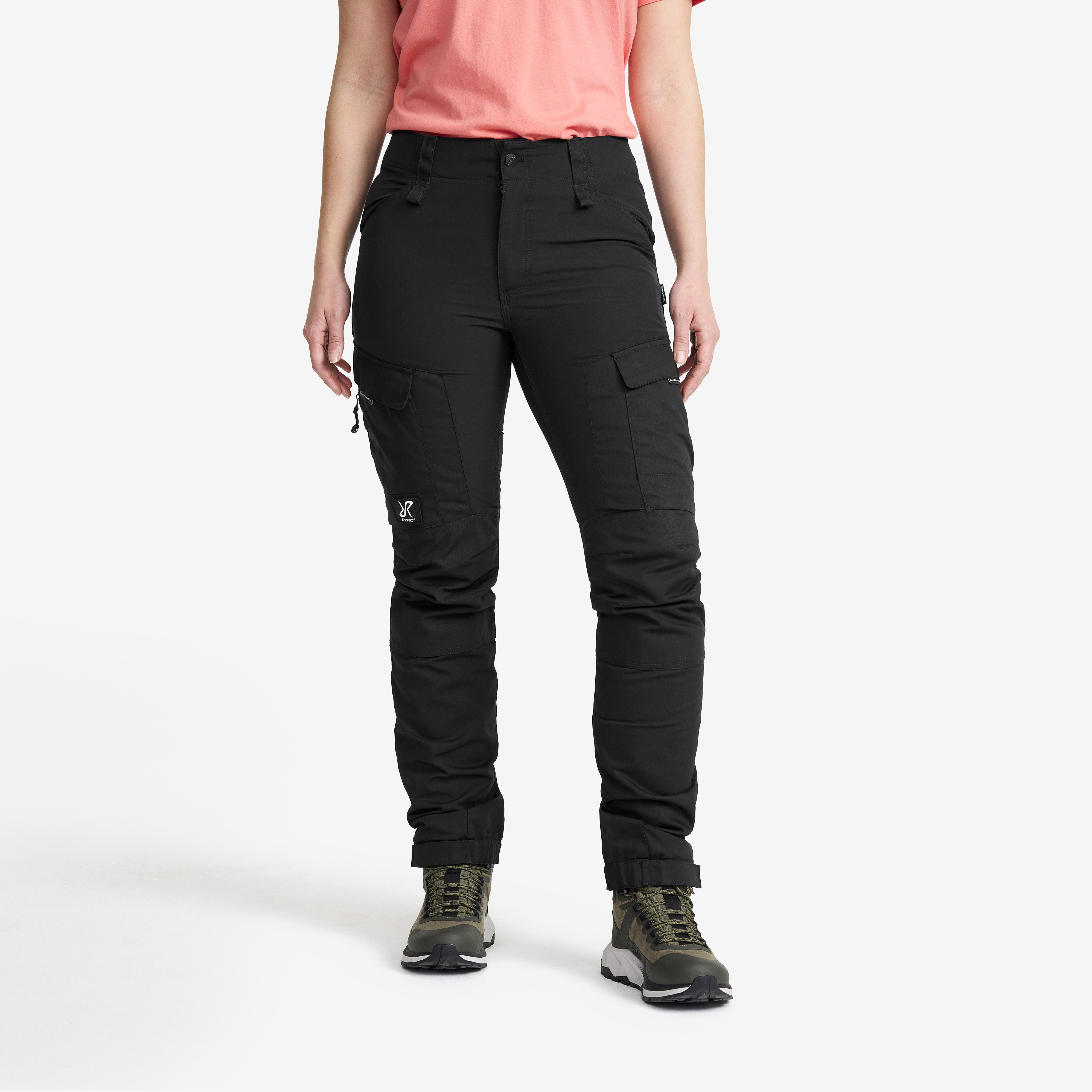 Black women's trousers with pockets best sale