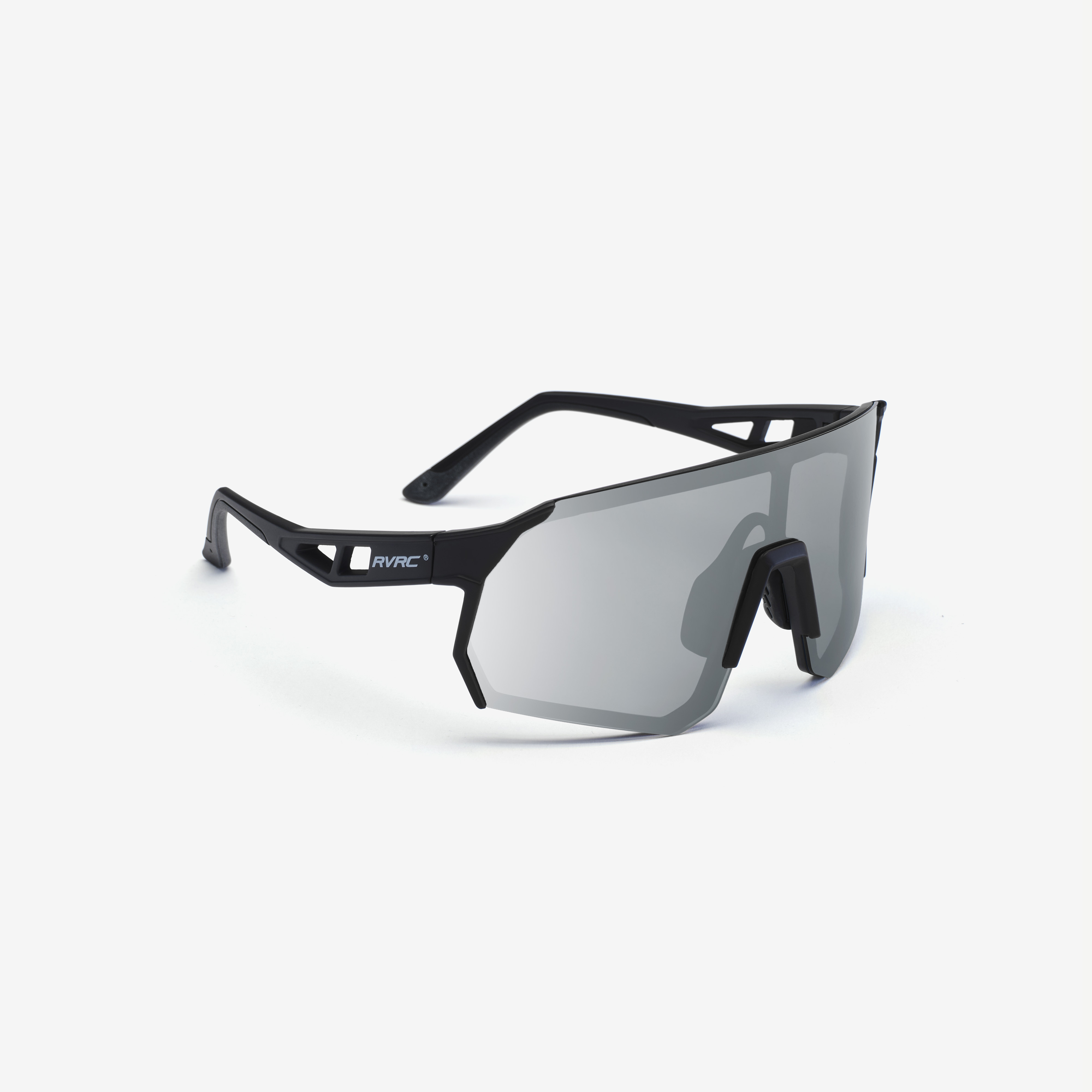 Castor Polarized Sports Sunglasses Black/Silver Grey