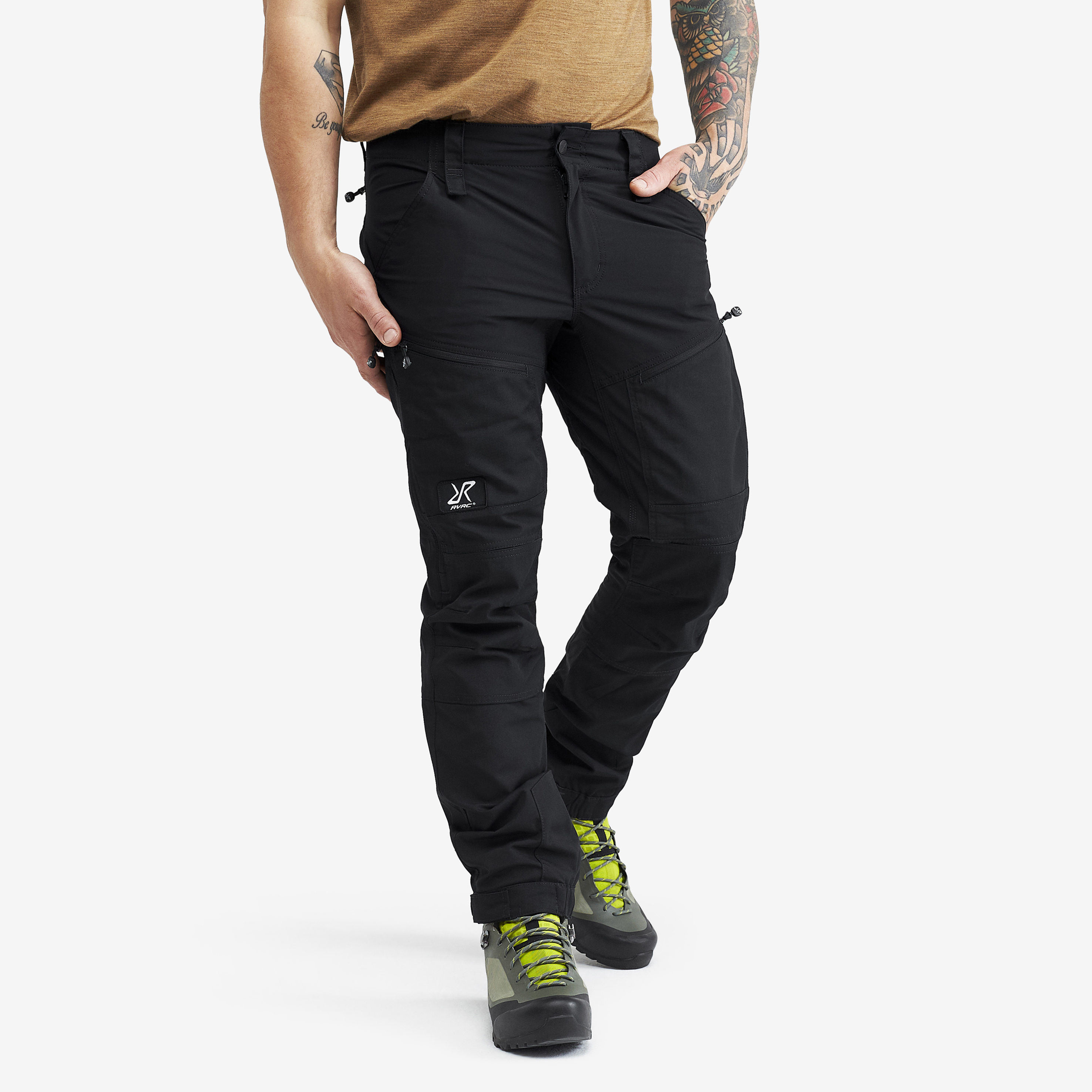 RVRC GP Pro Short turistické kalhoty pro muže v černé barvě