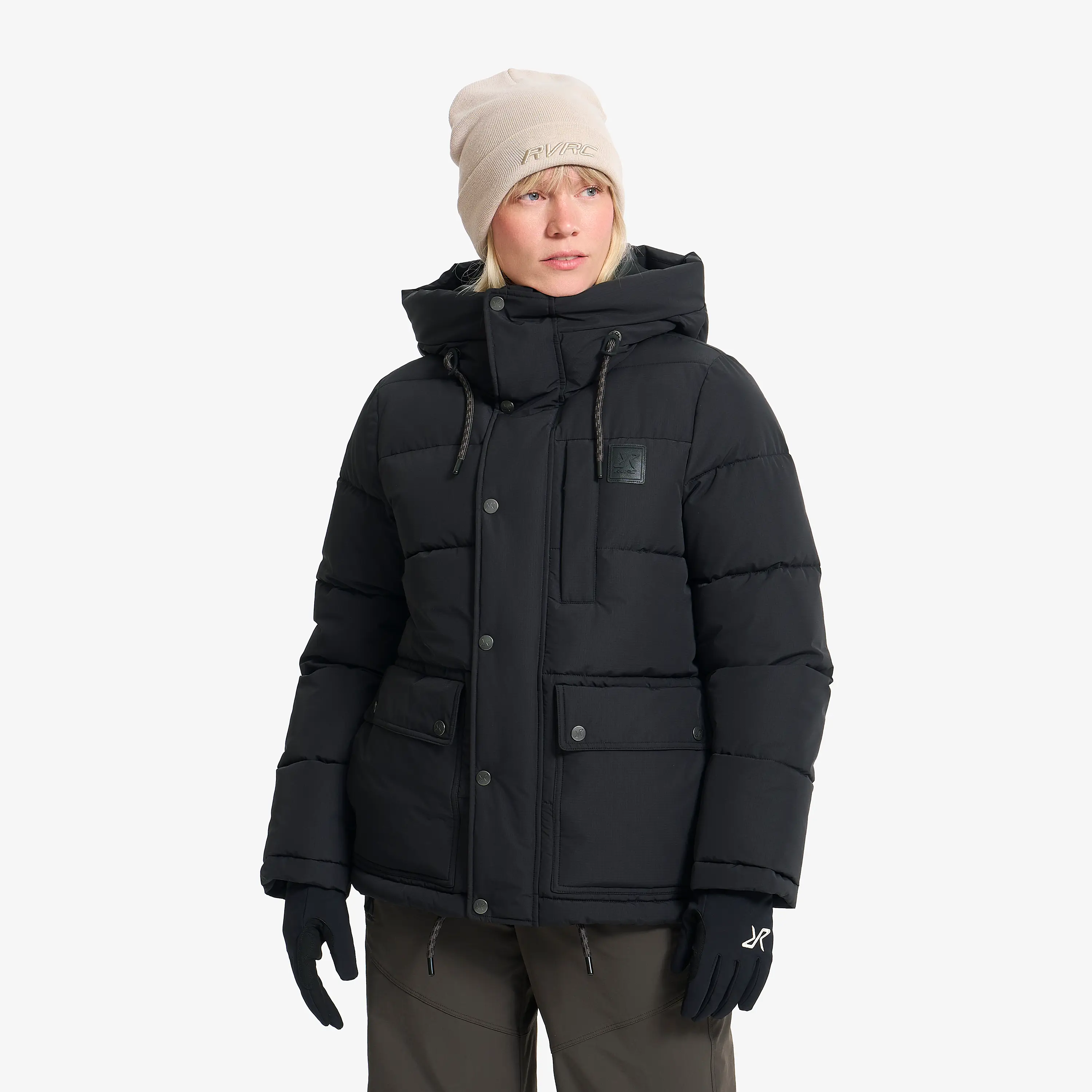 Ember Puffer Jacket Black Dames, 