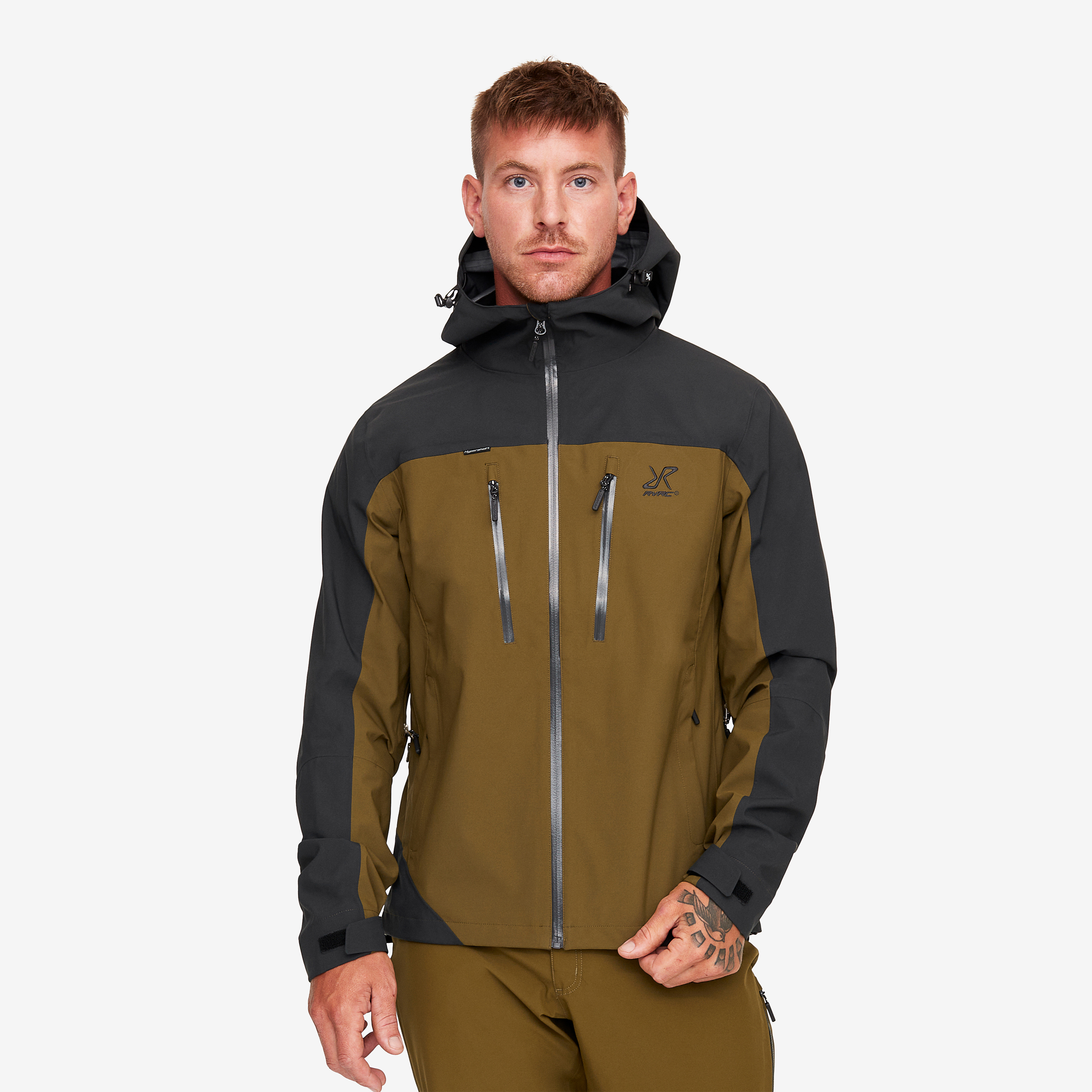 Silence Proshell 3L Jacket Herr Dark Olive/Moonless Night, :S