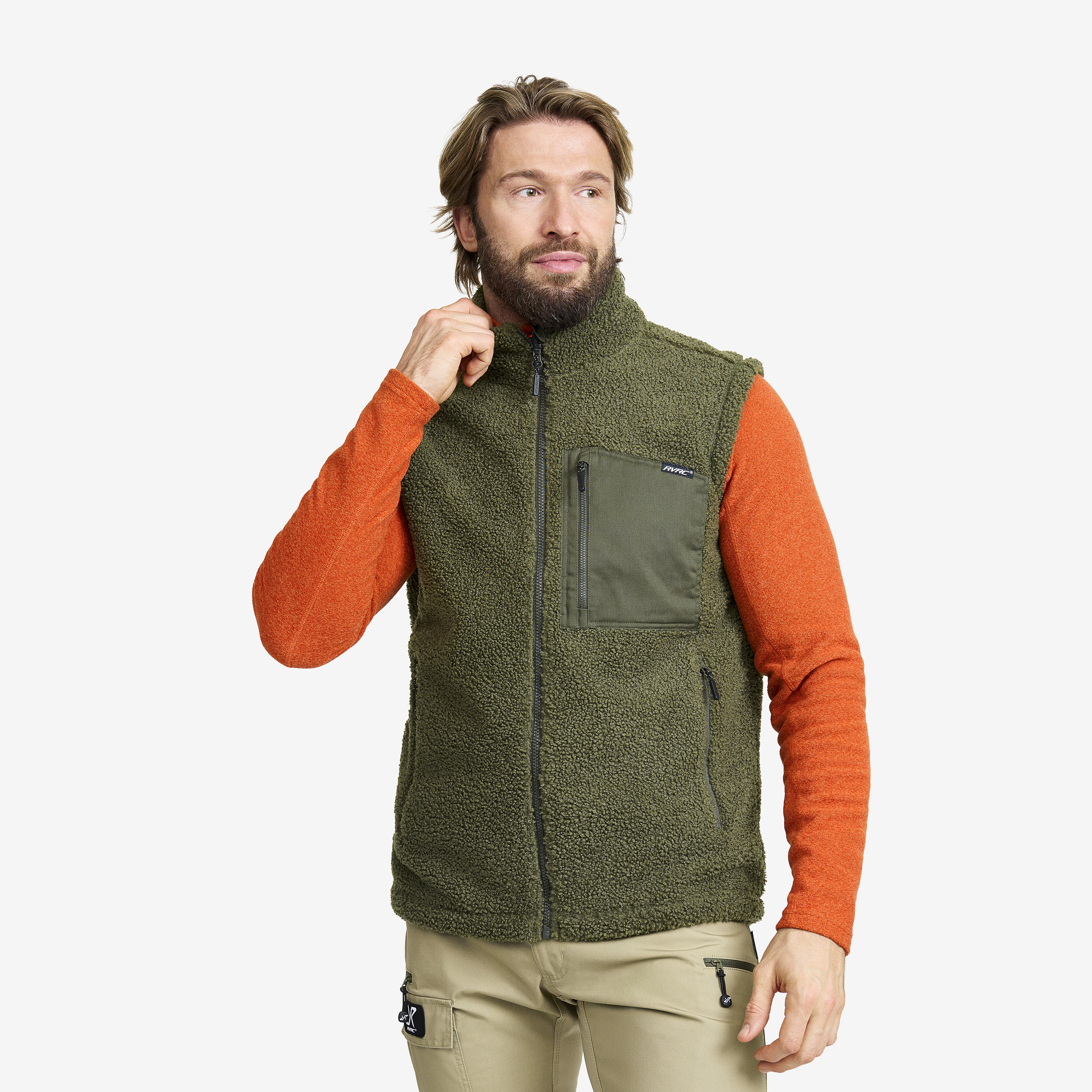 Vester, Bigfoot Pile Vest Herre Grape Leaf