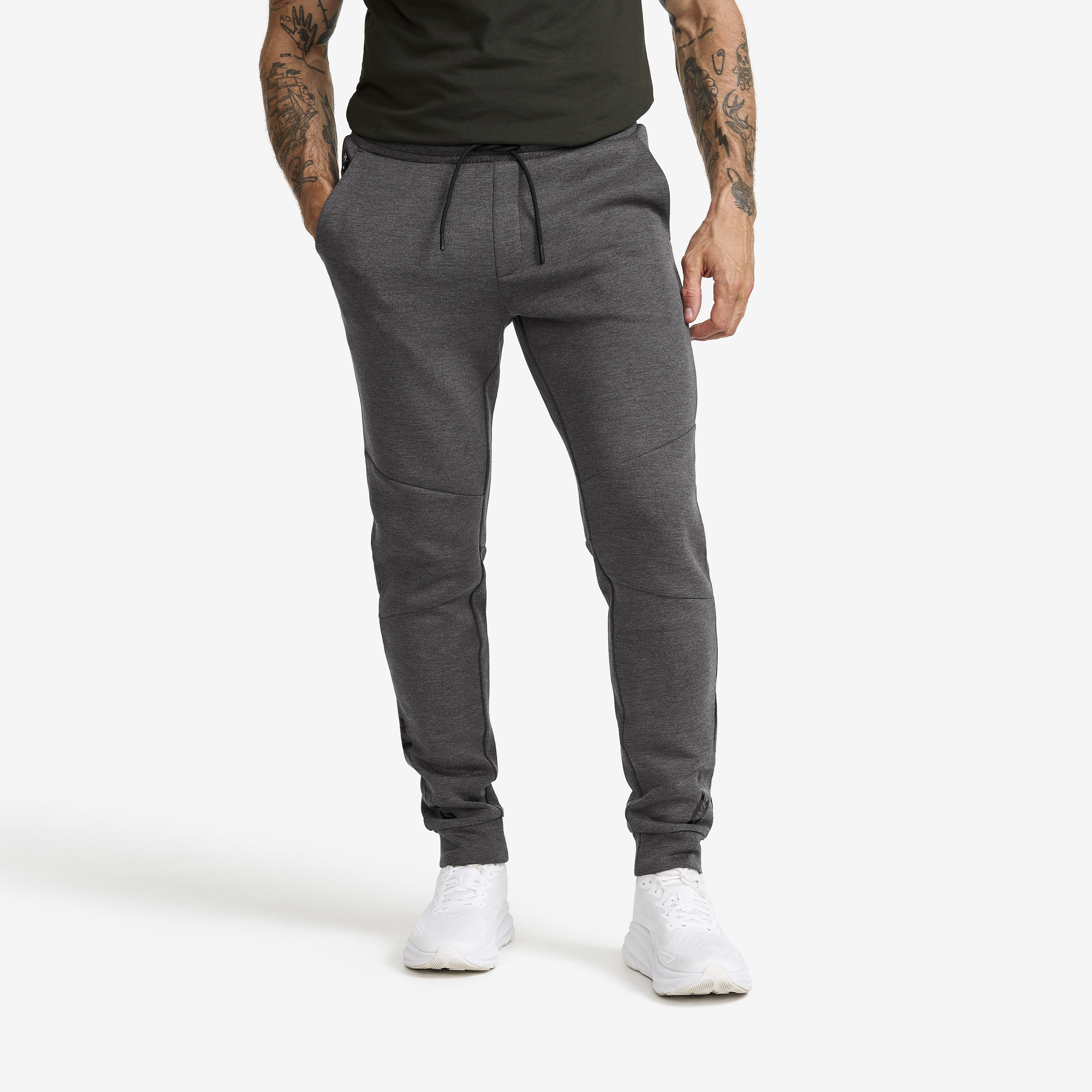 Street Scuba Sweatpants Dark Grey Melange Homme,