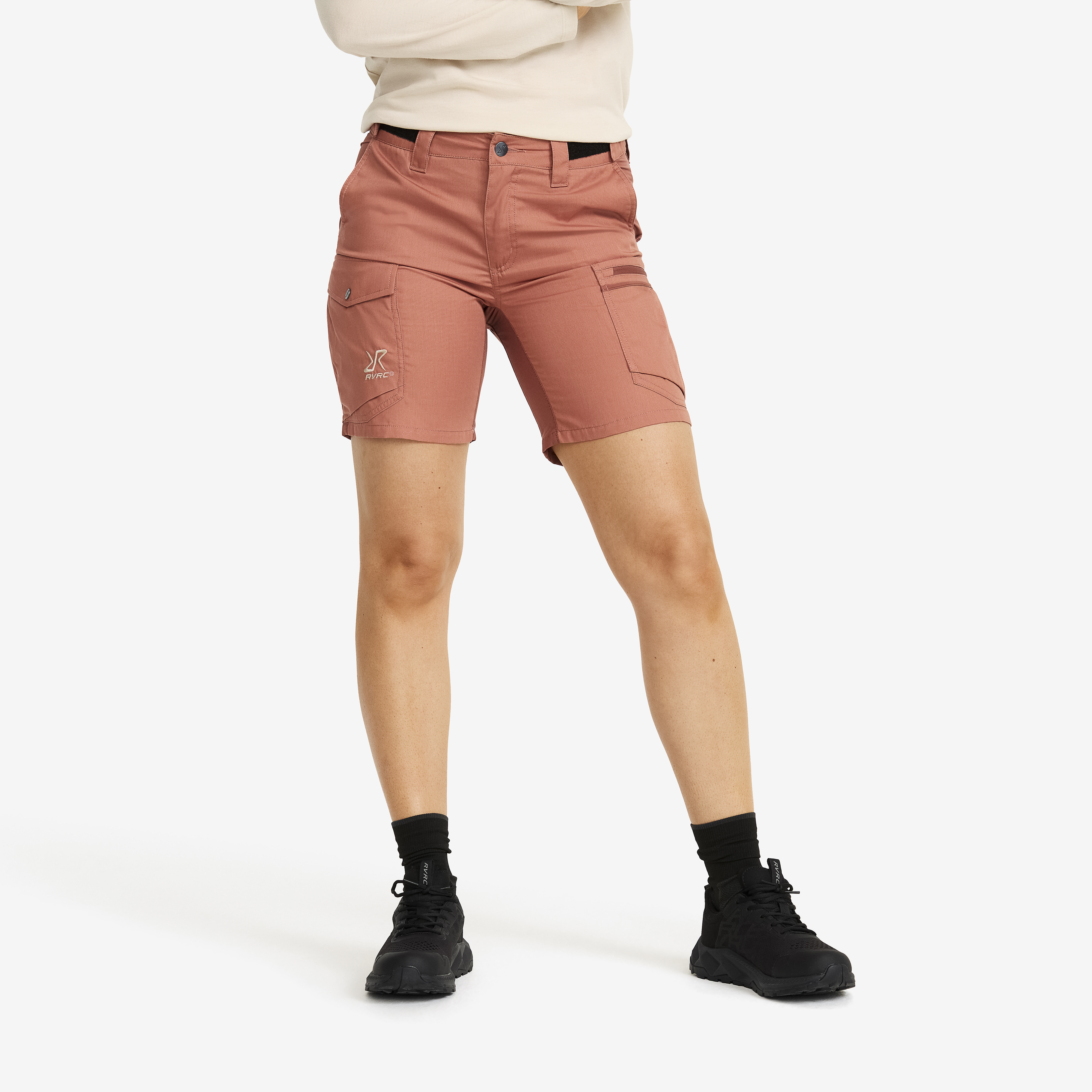 Rambler Lightweight Pro Shorts Cedar Wood/Pink Mahogany Damen