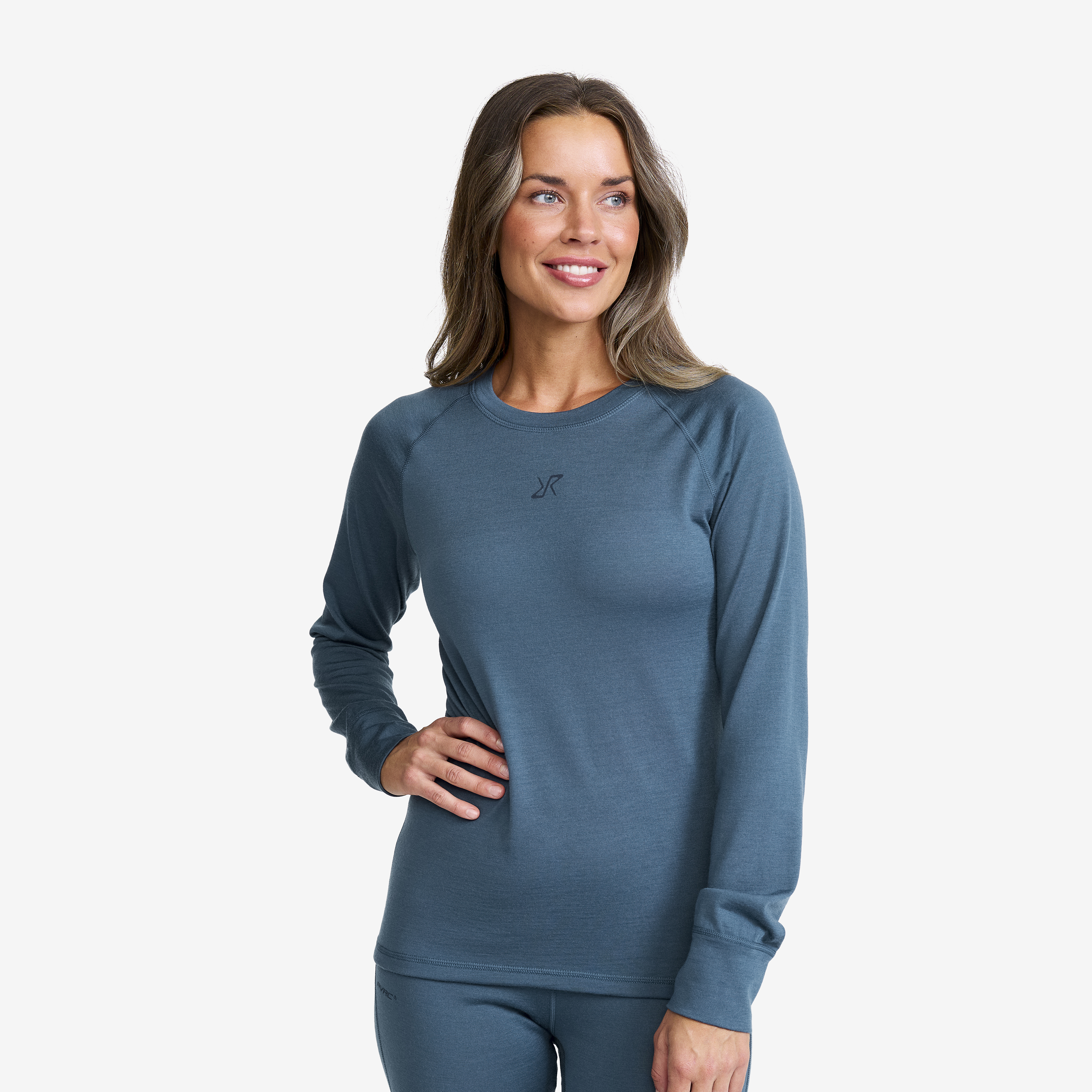 Mount Merino Long Sleeve Top Orion Blue Damen