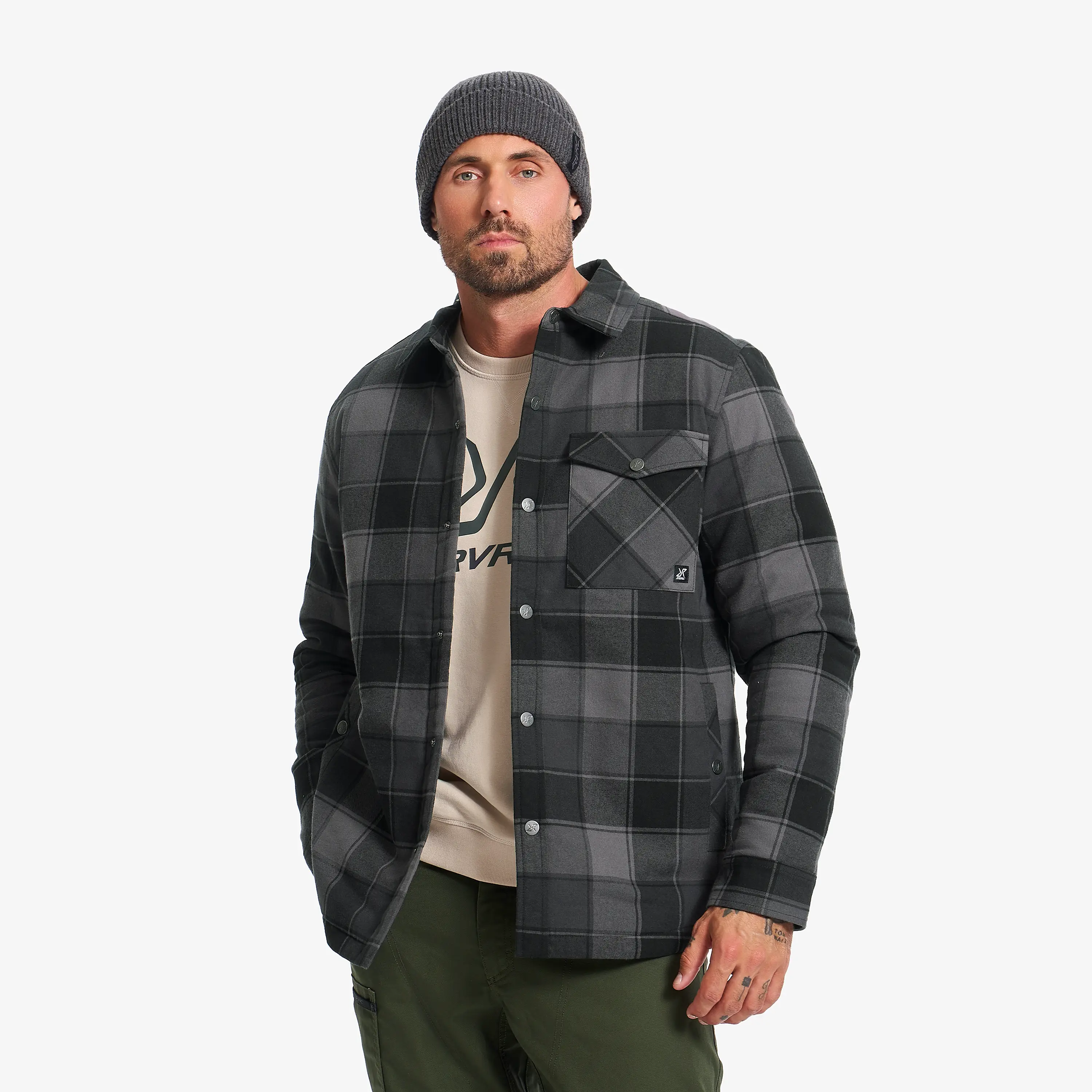 Whistler Flannel Insulated Shirt Black/Anthracite Homme,