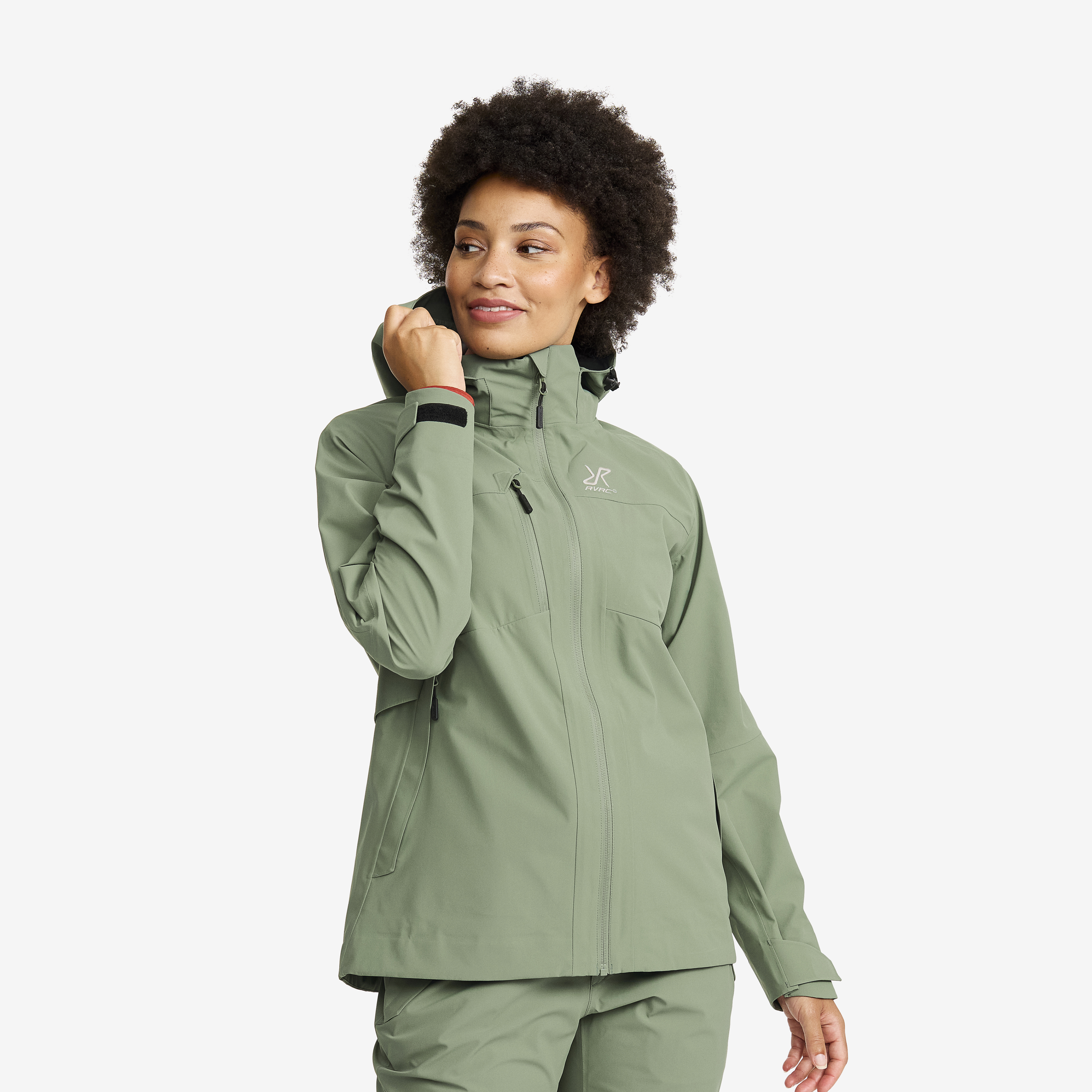 Cloud 3L Shell Jacket Dusty Green Naiset