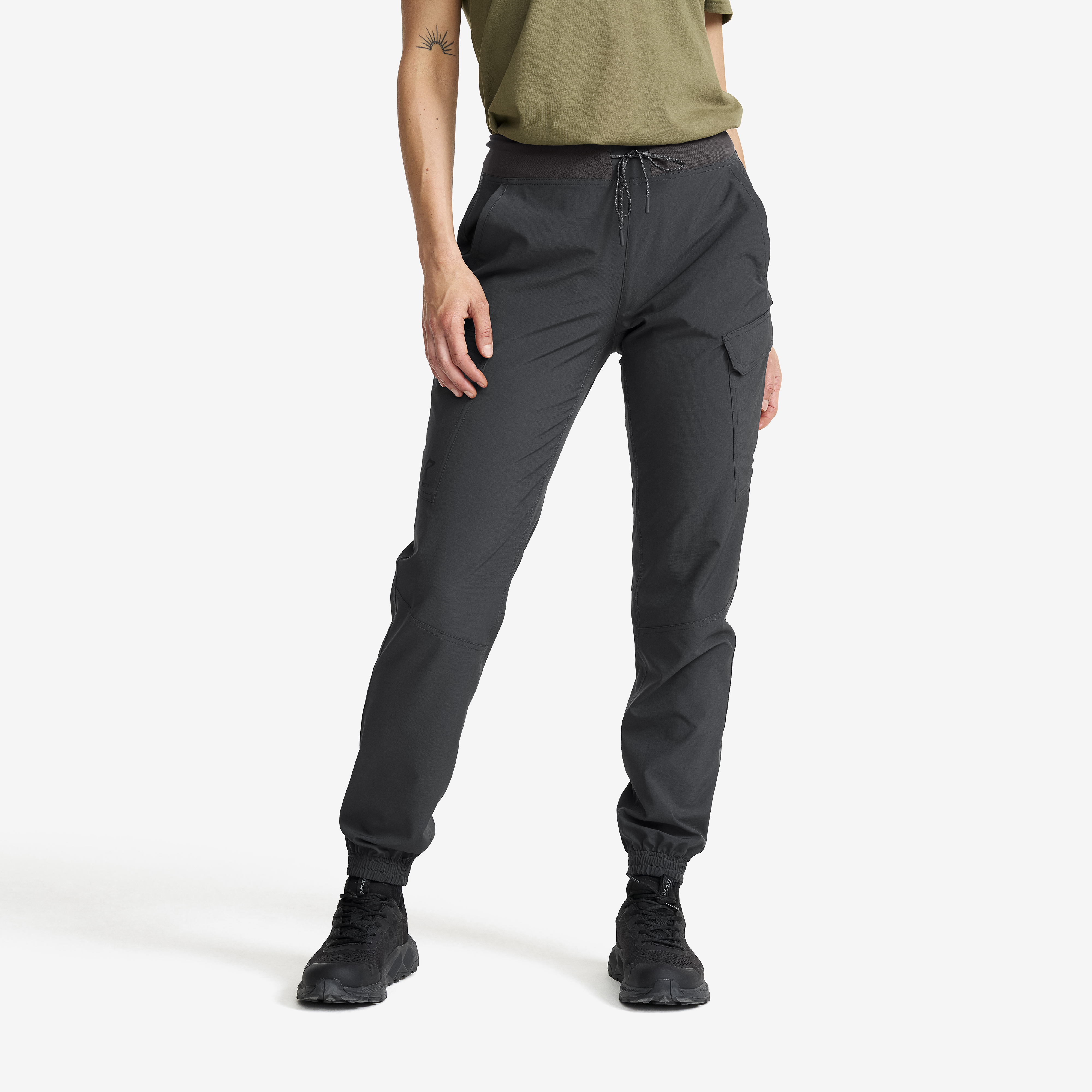 Verge Stretch Cargo Pants Anthracite Women,
