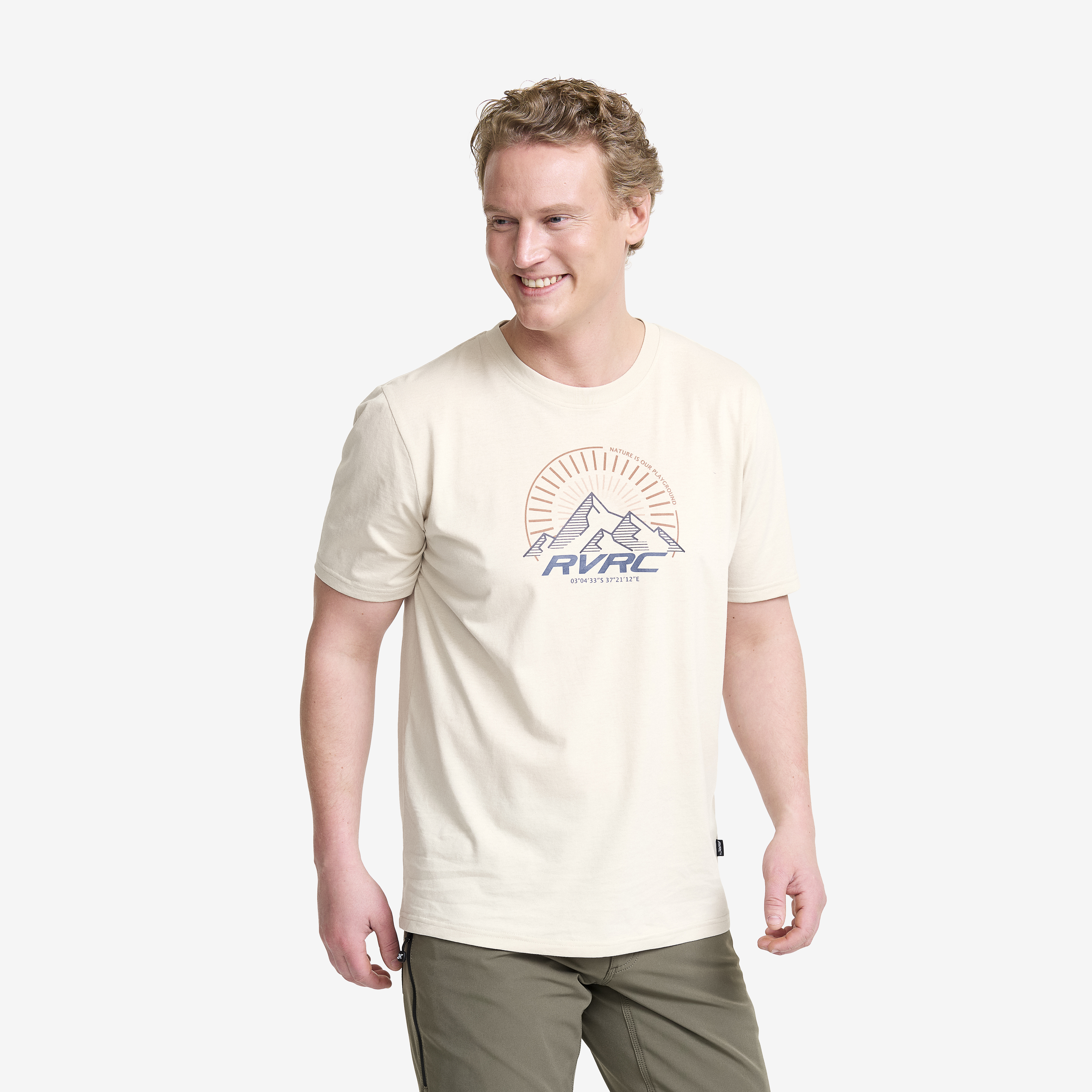 Easy Graphic T-shirt Oatmeal Men