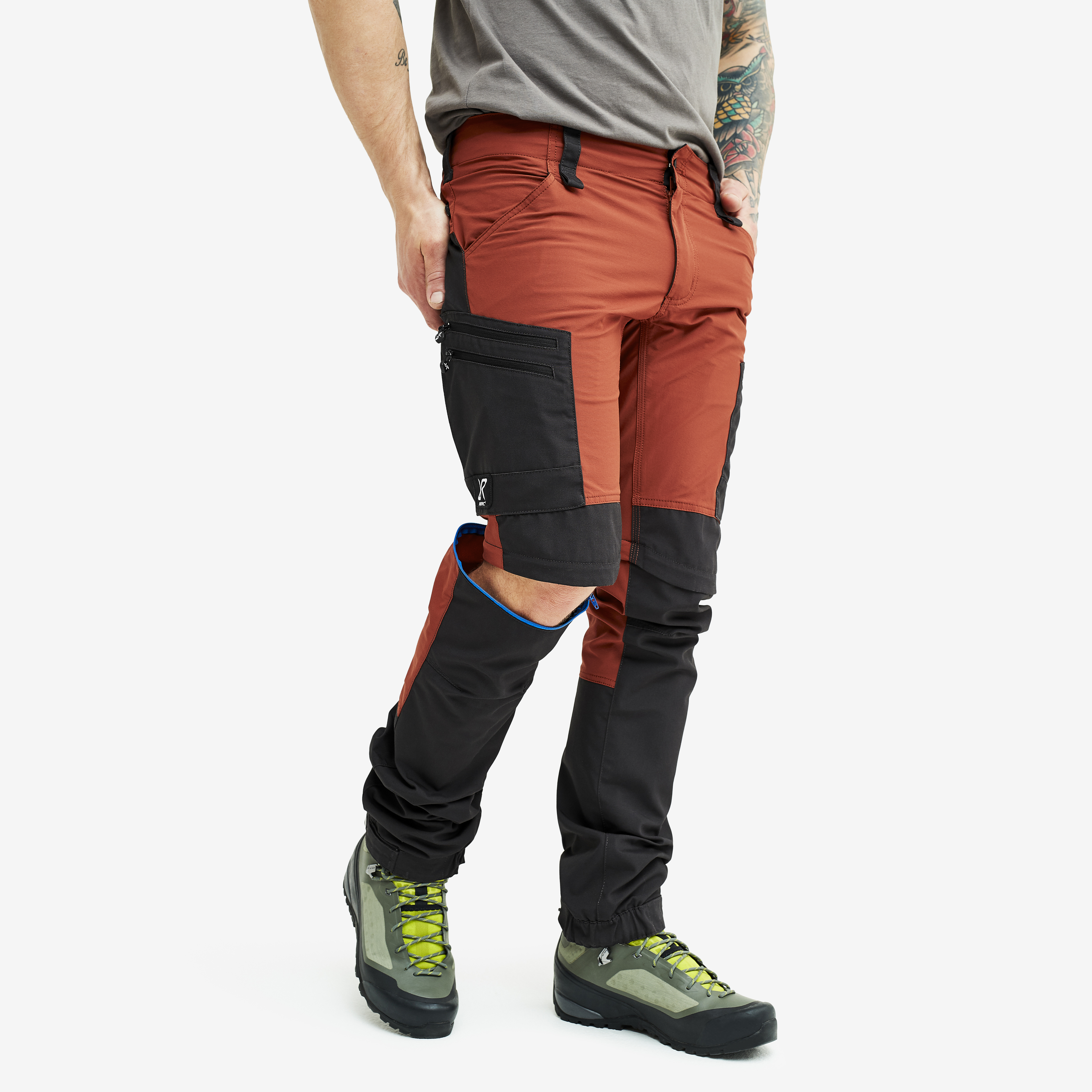 RVRC GP Pro Zipoff Pants Heren Rusty Orange RevolutionRace