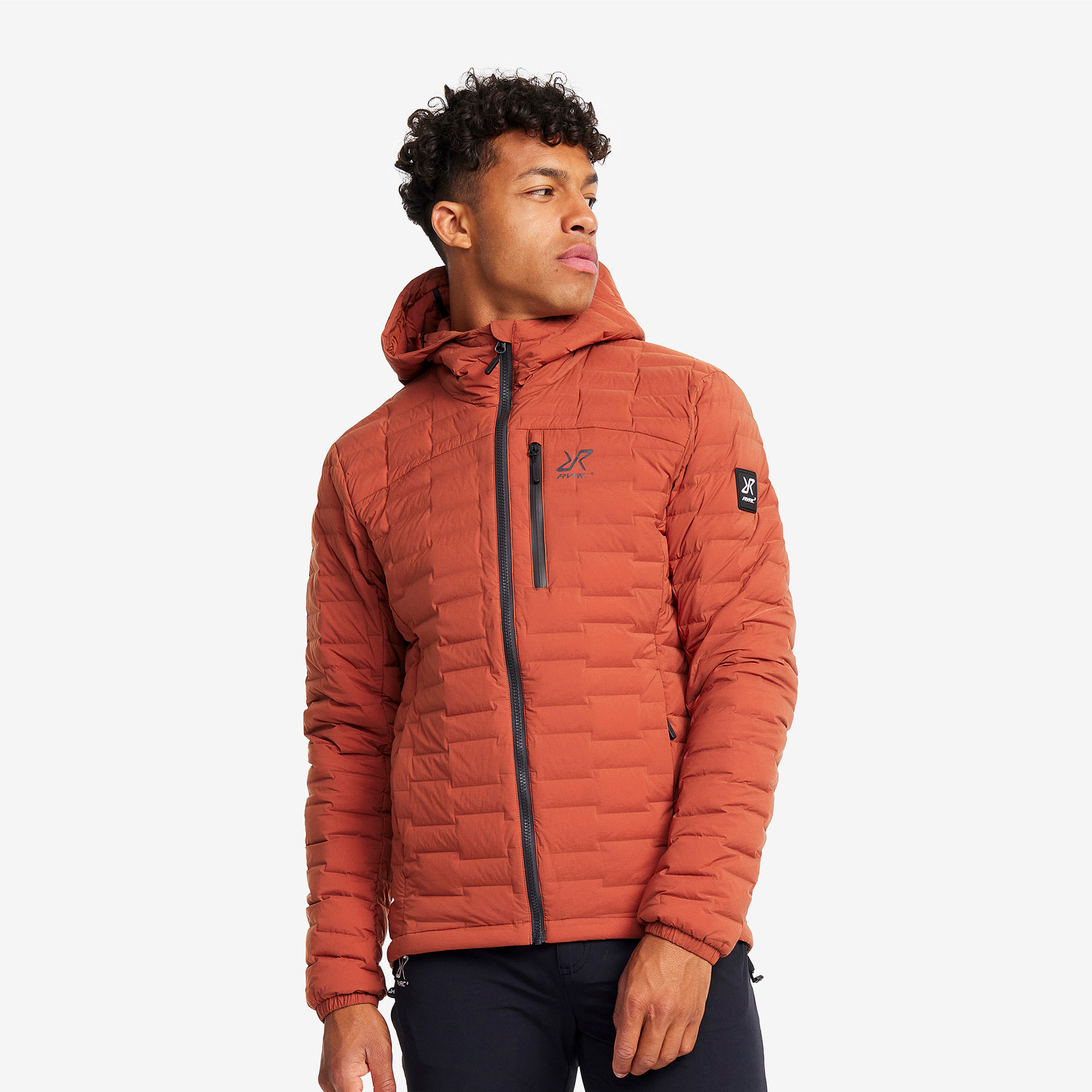 Flex Stretch Down Jacket – Herr – Rusty Orange Storlek:L – Vinterjackor