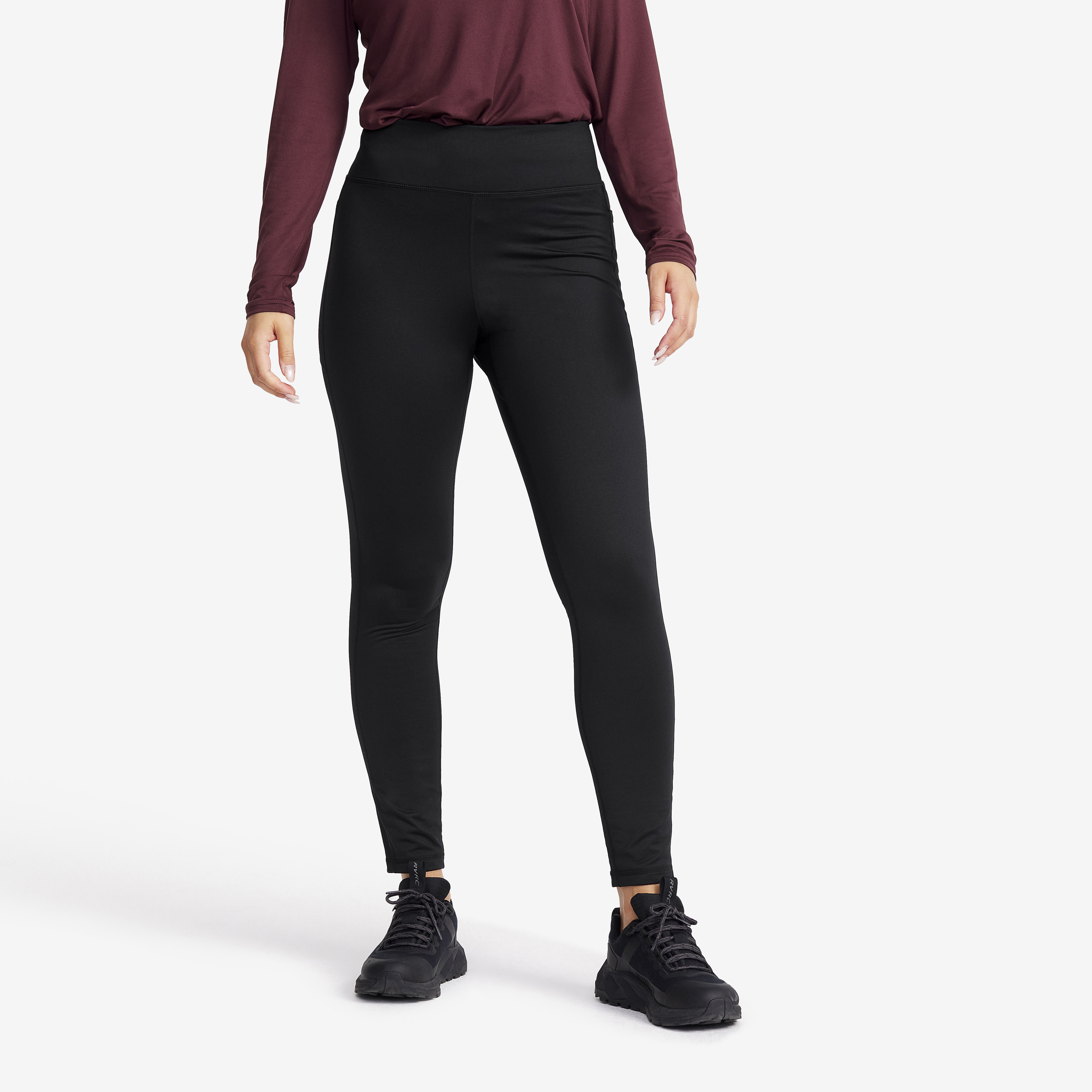 Alaska Fleece Lined Tights Black Damen