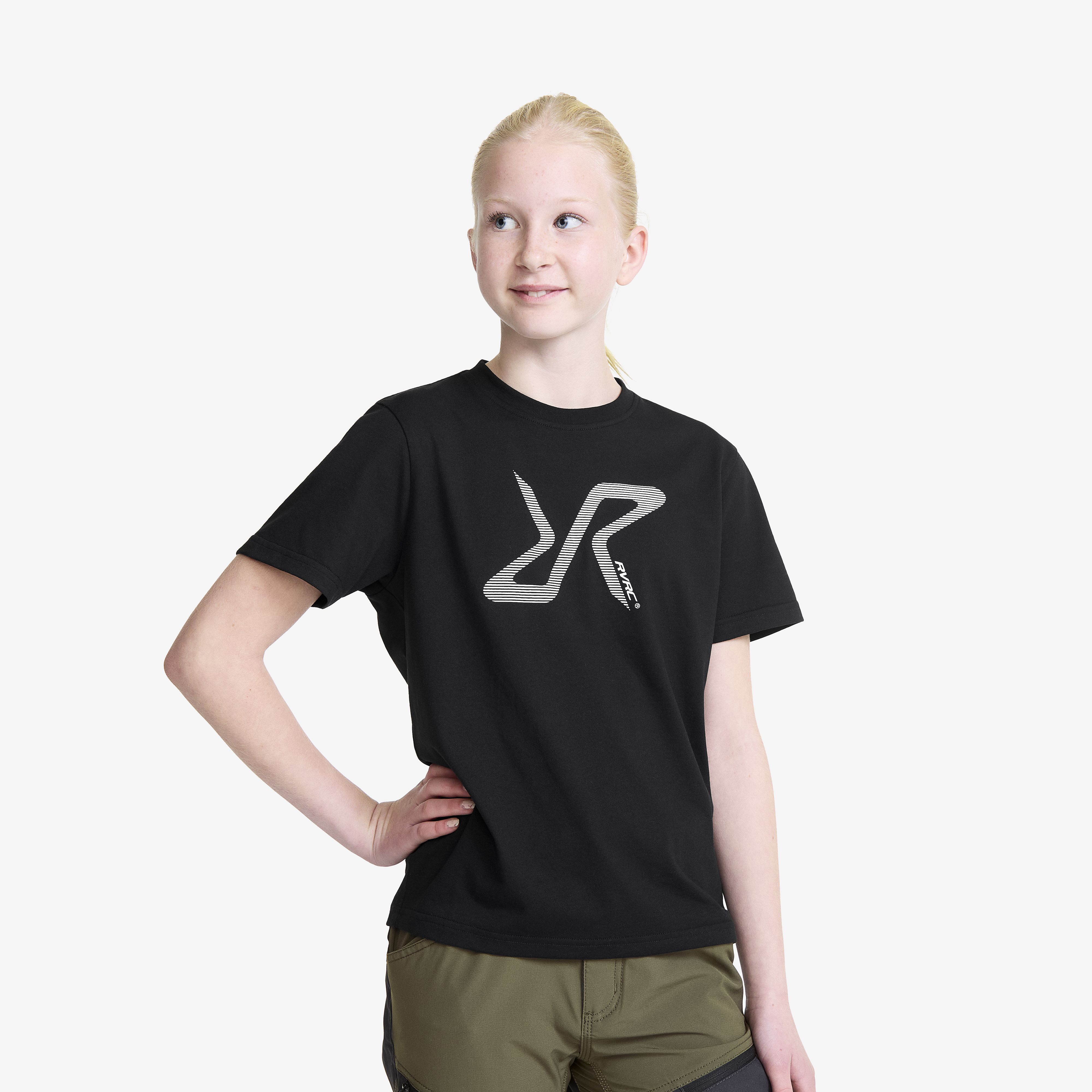Easy Graphic Logo T-shirt Black Dla Nastolatków,