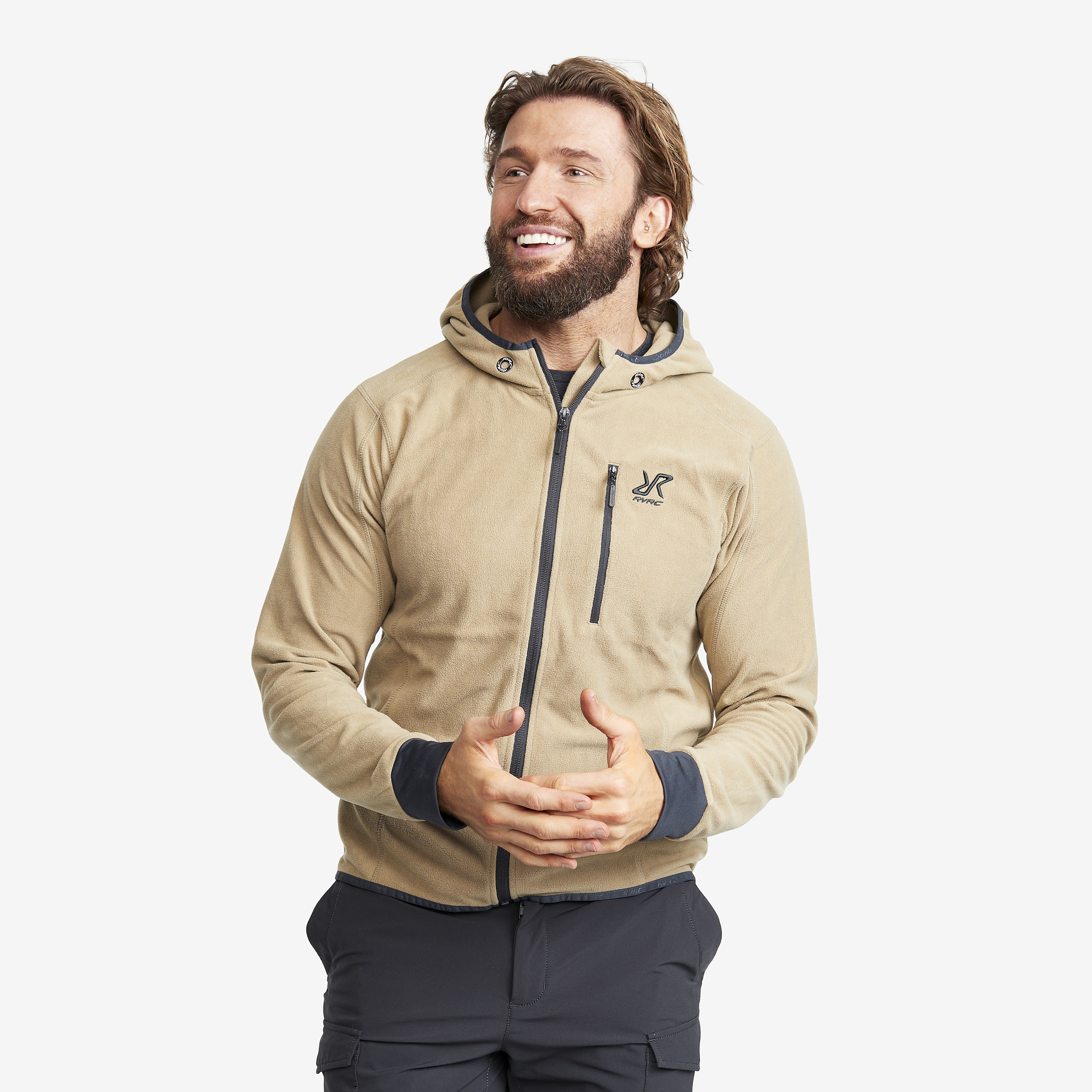 Trekker Hoodie – Herr – Khaki Storlek:XS – Herr > Tröjor > Hoodies