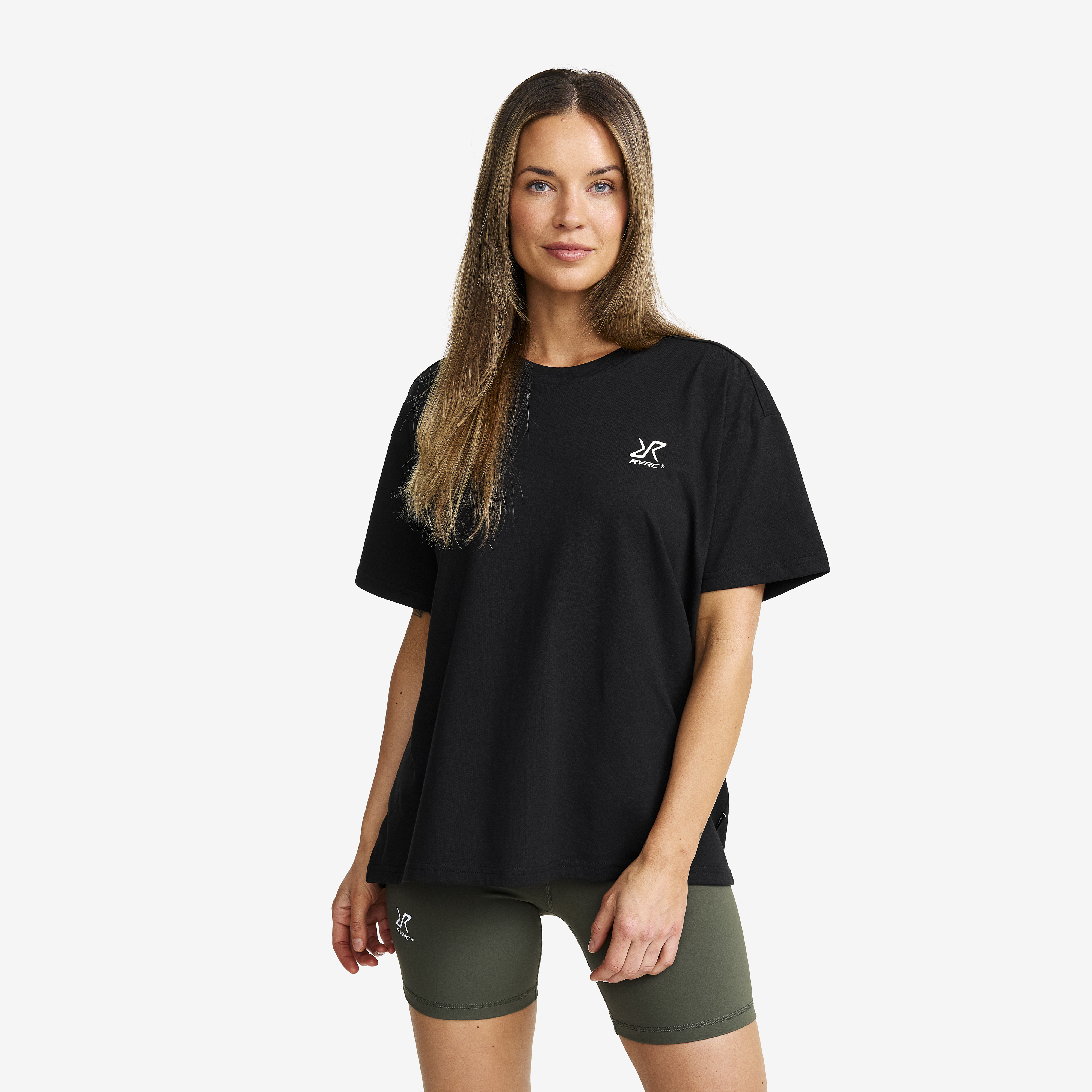 Easy Relaxed T-shirt Dame Black