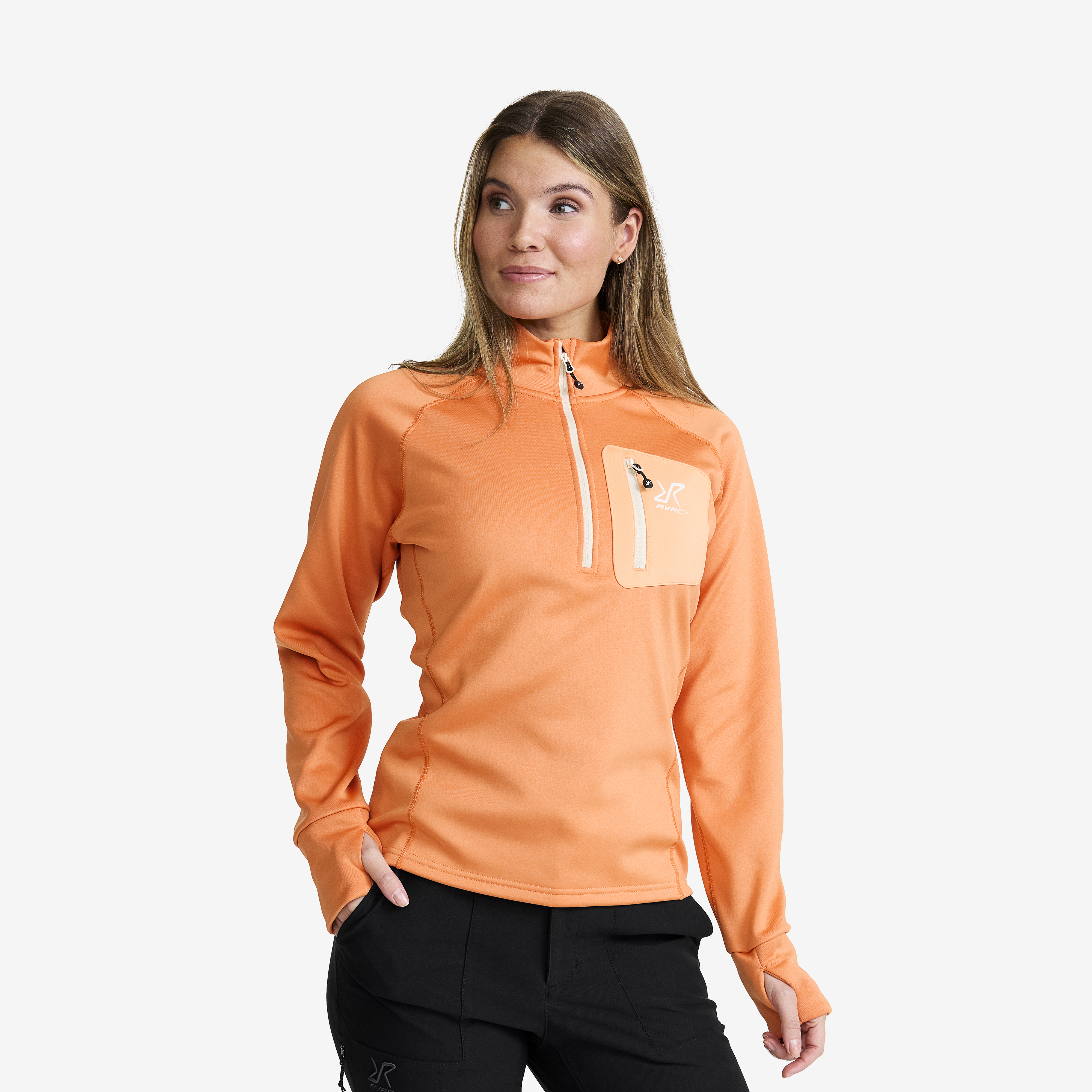 Evolution Half-zip Stretch Fleece Copper Tan Women