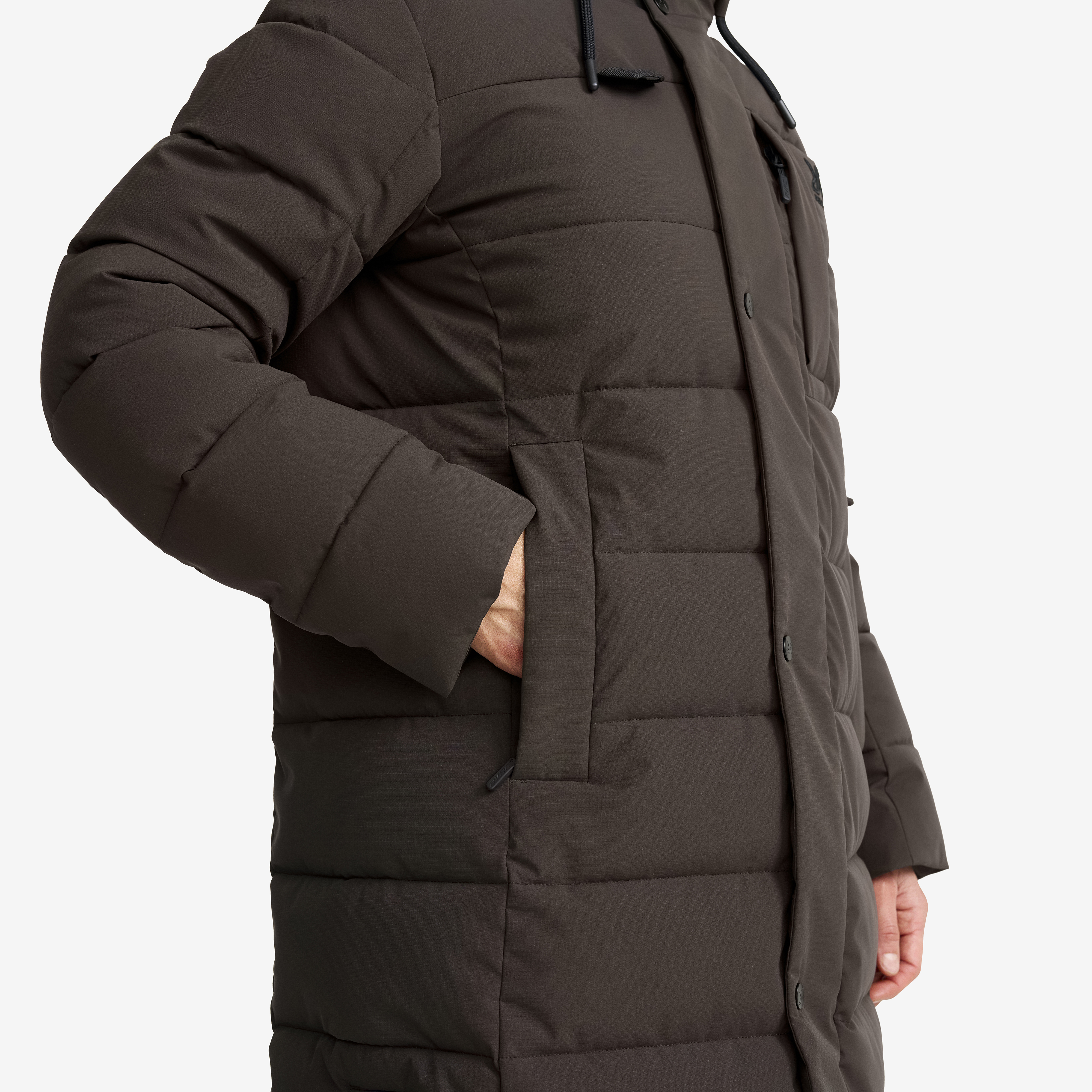 Scenic Insulated Long Parka Women Espresso | RevolutionRace