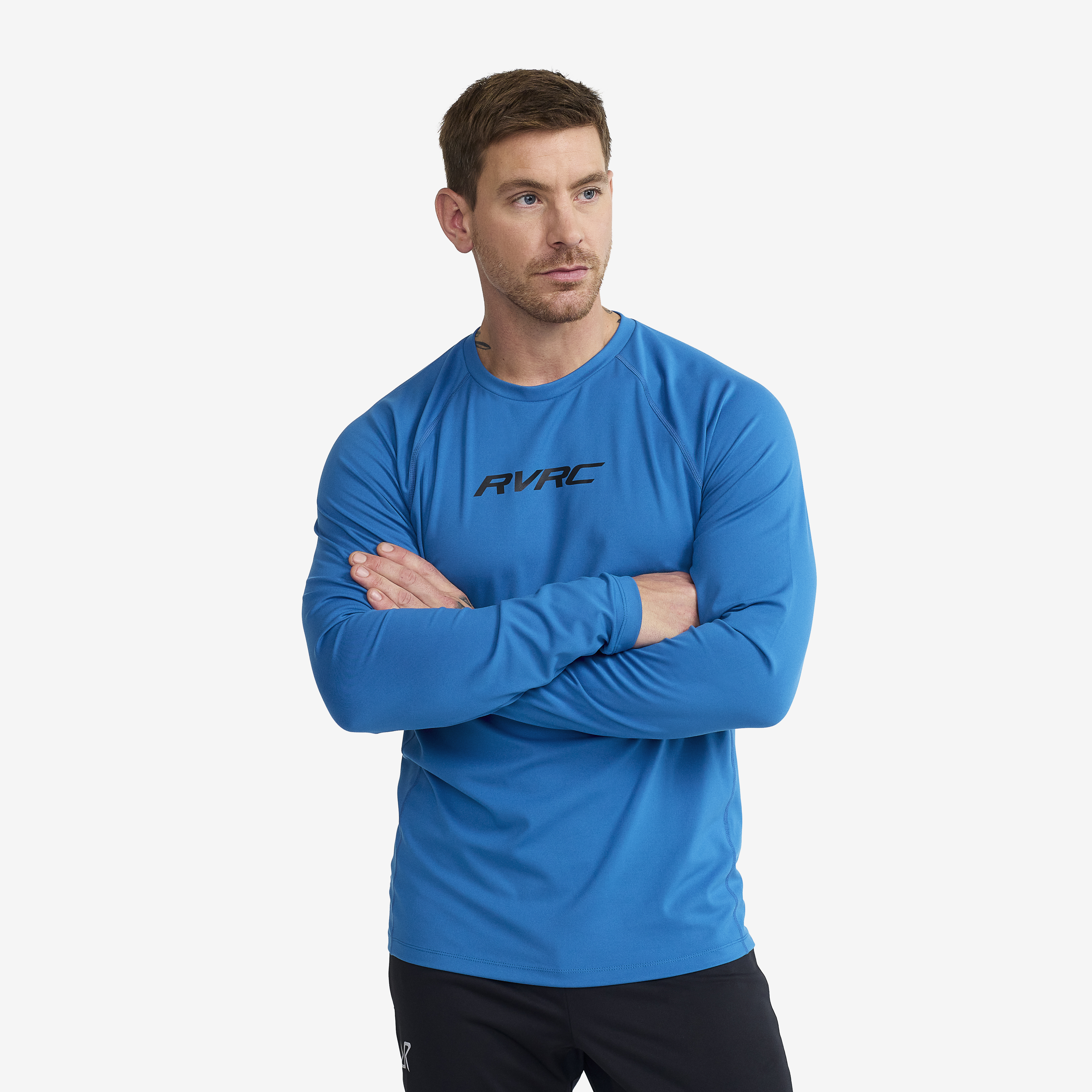 Prep Crew Neck Top Classic Blue Męskie,