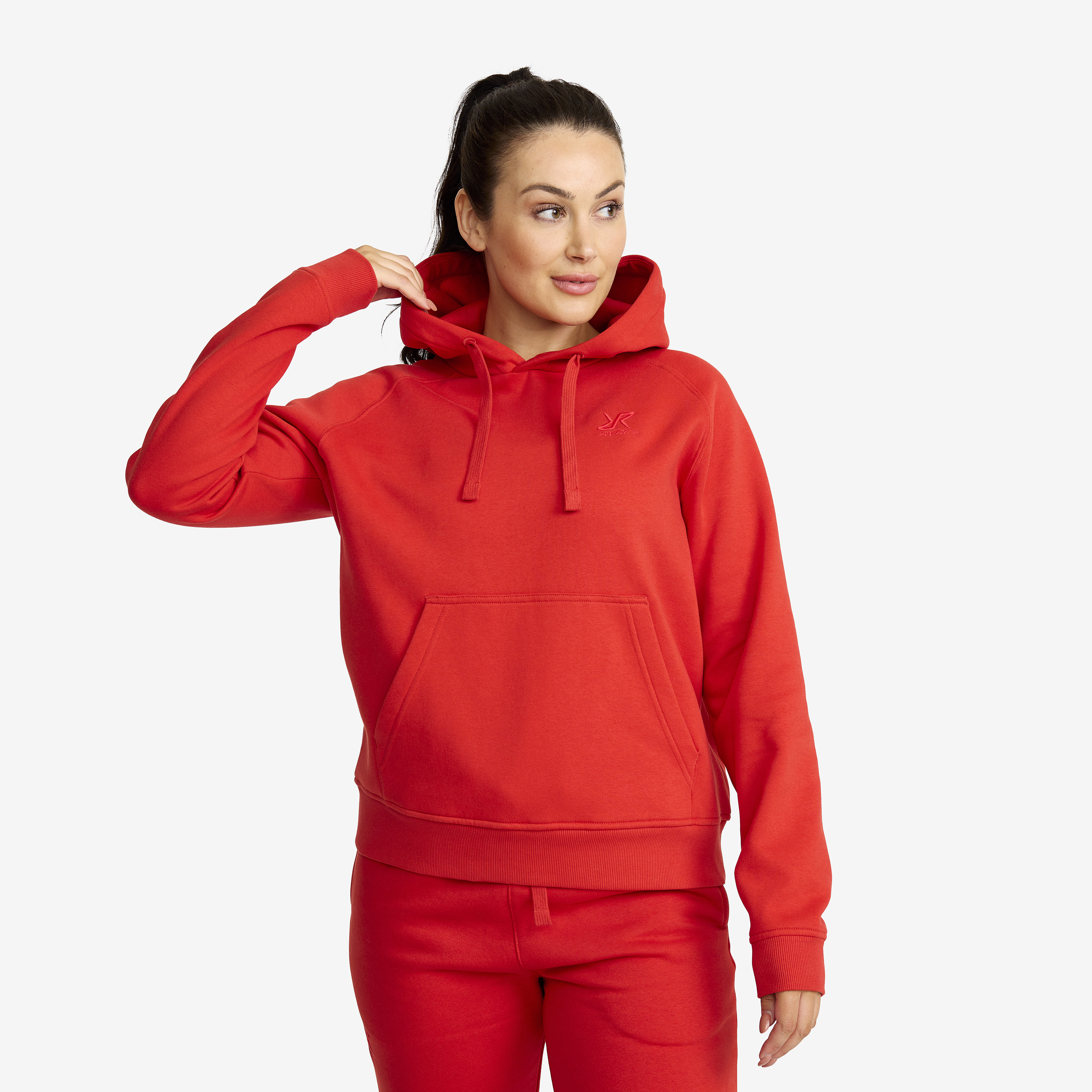 RVRC Hoodie Dam Aurora Red, :XS