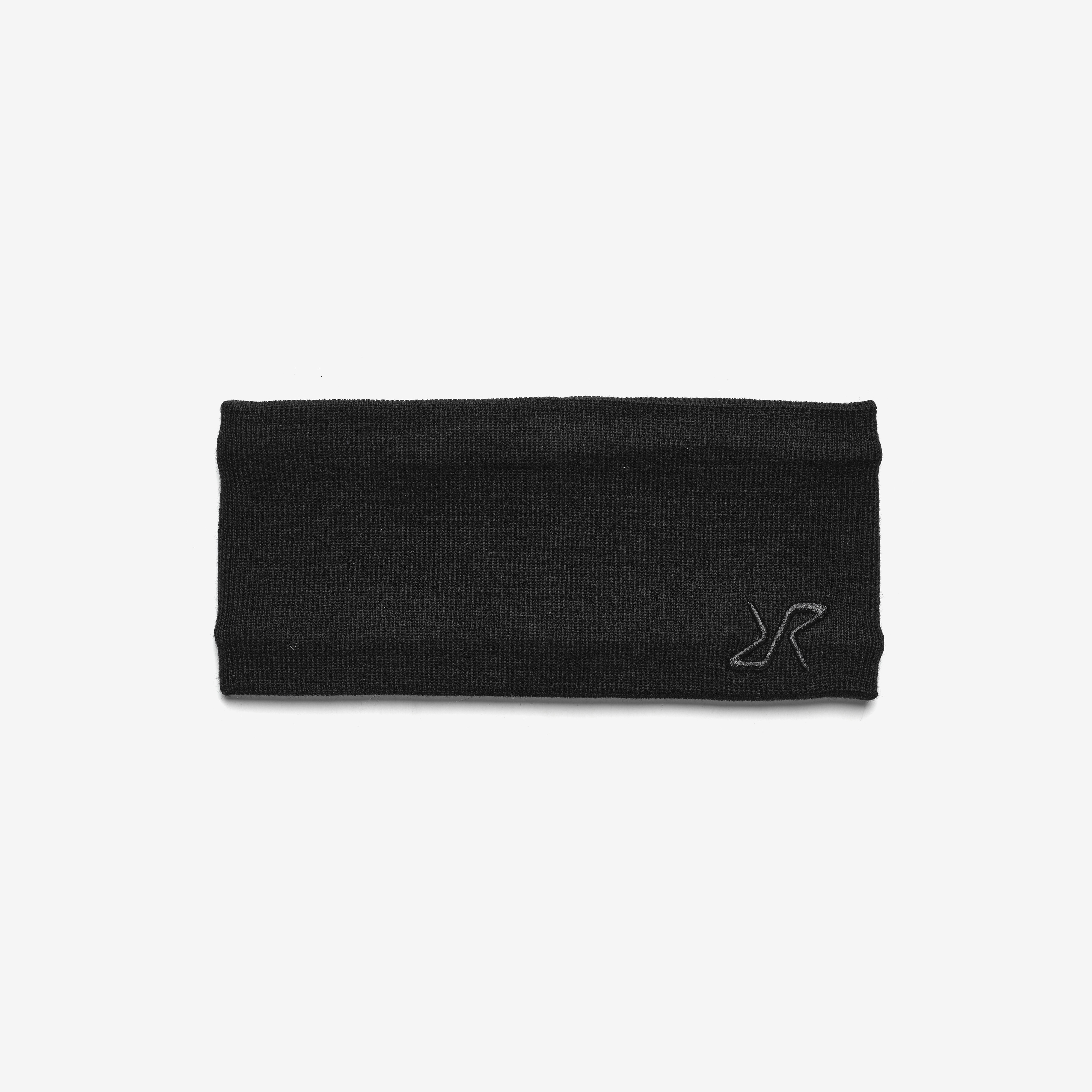 Wool Headband Unisex Black
