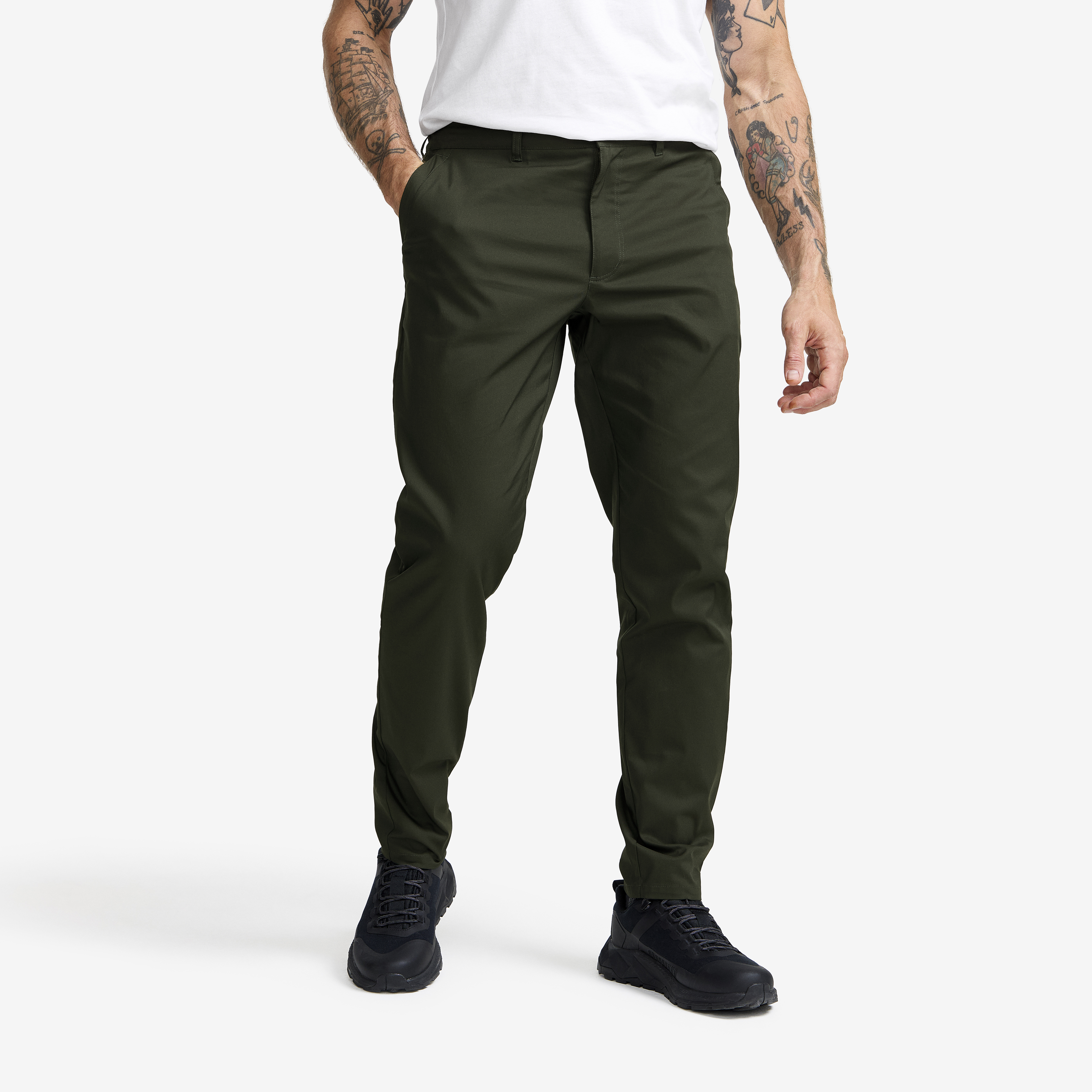Maple Stretch Chinos Rosin Green Męskie,