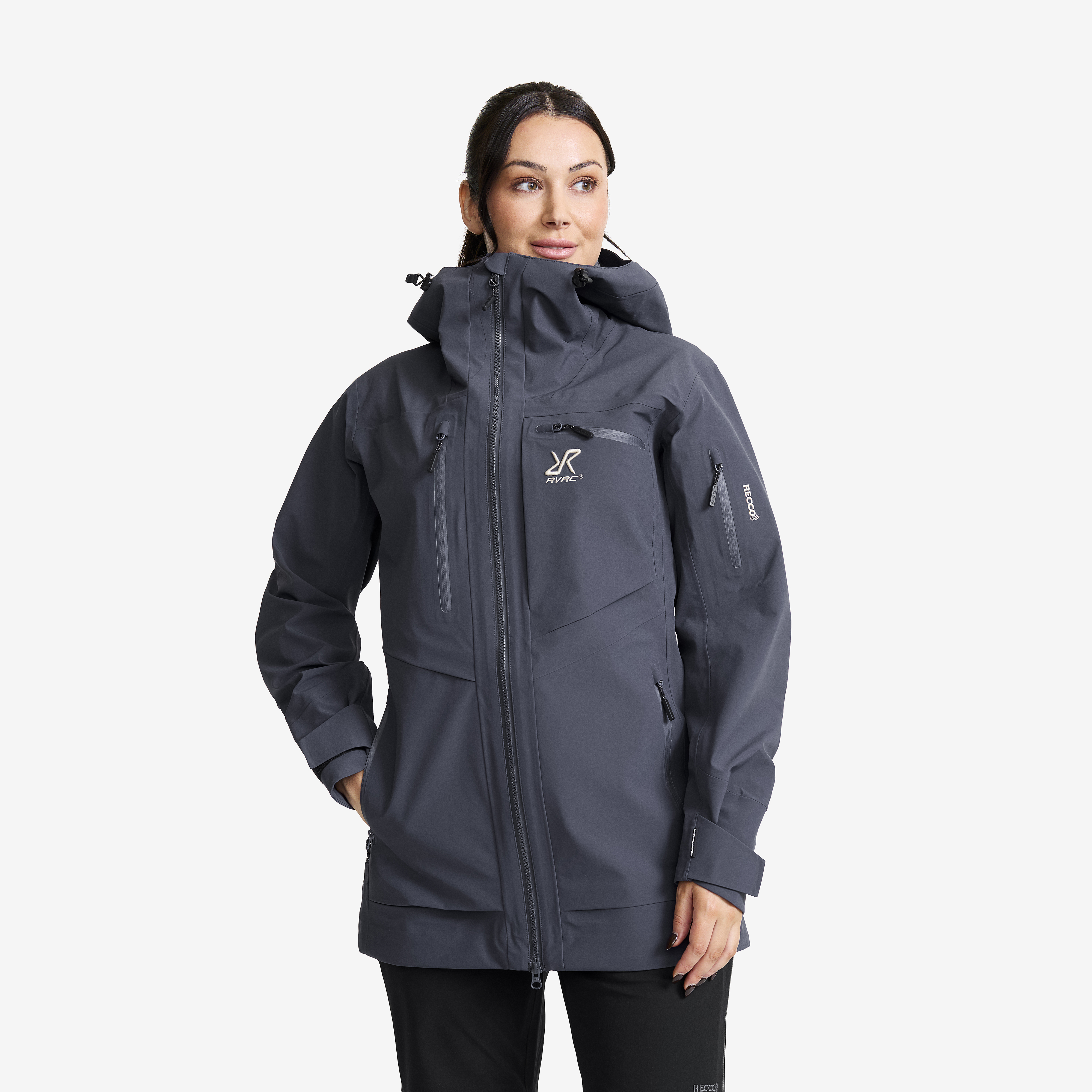 Cyclone Long 3L Jacket India Ink Mujeres,