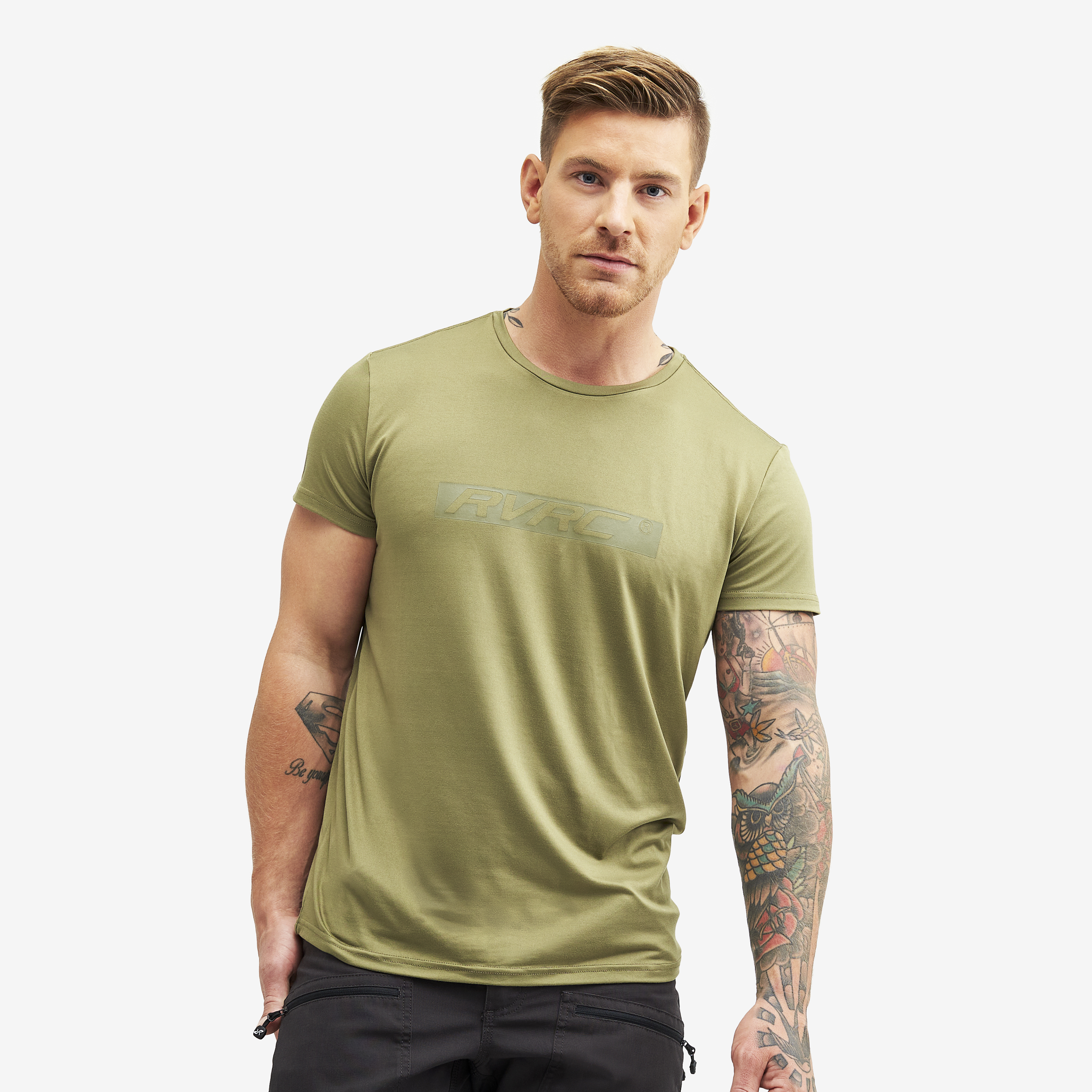 Backpacker Tee – Herr – Burnt Olive Storlek:L – Herr > Tröjor > T-shirts