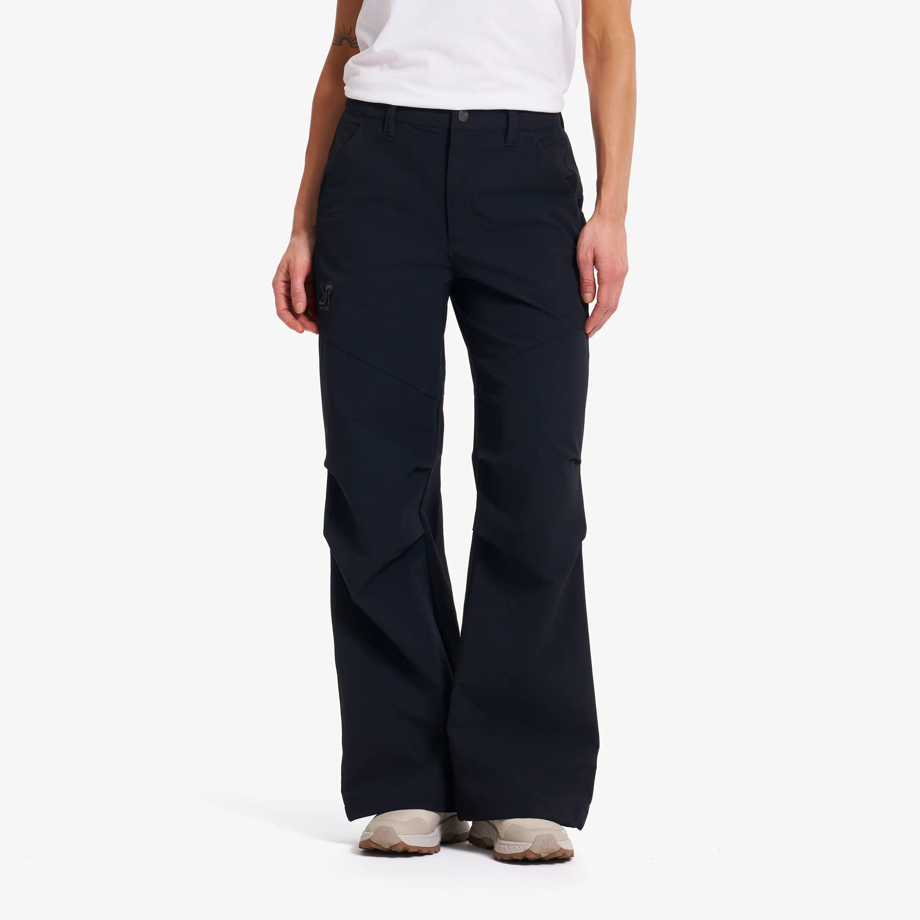 Zenith Wide Leg Pants Black Damskie,