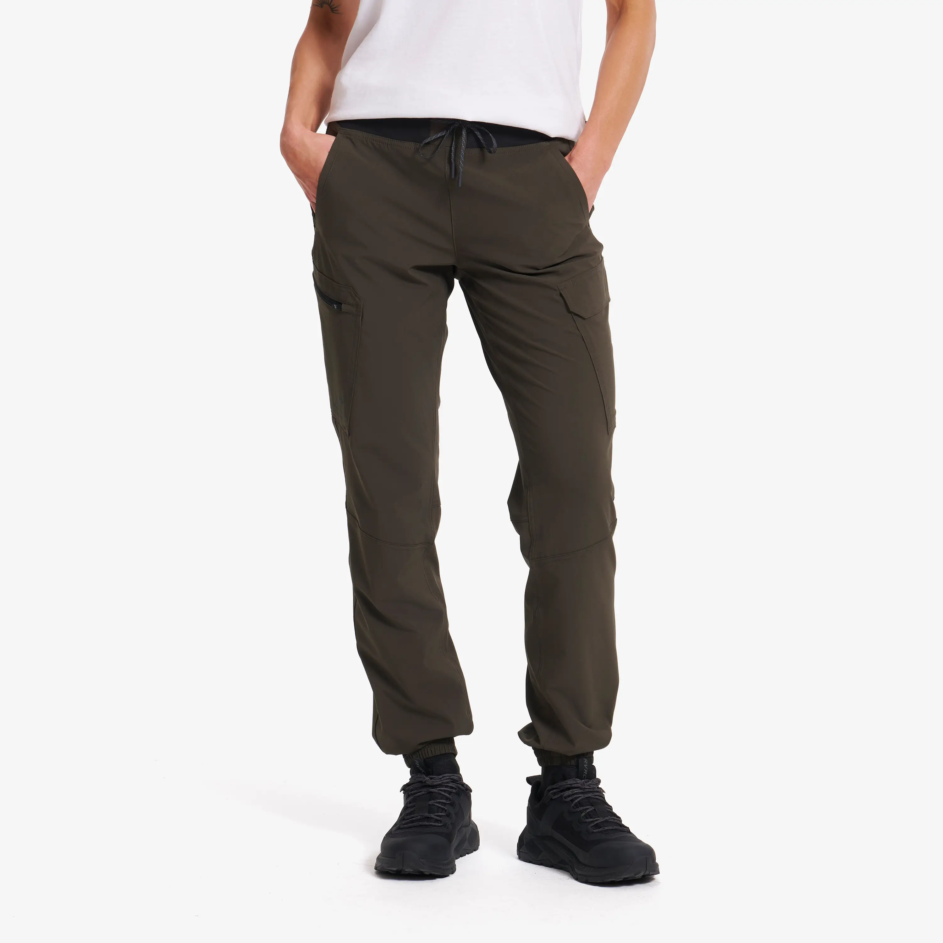 Verge Stretch Cargo Pants Moss Gray Damskie,