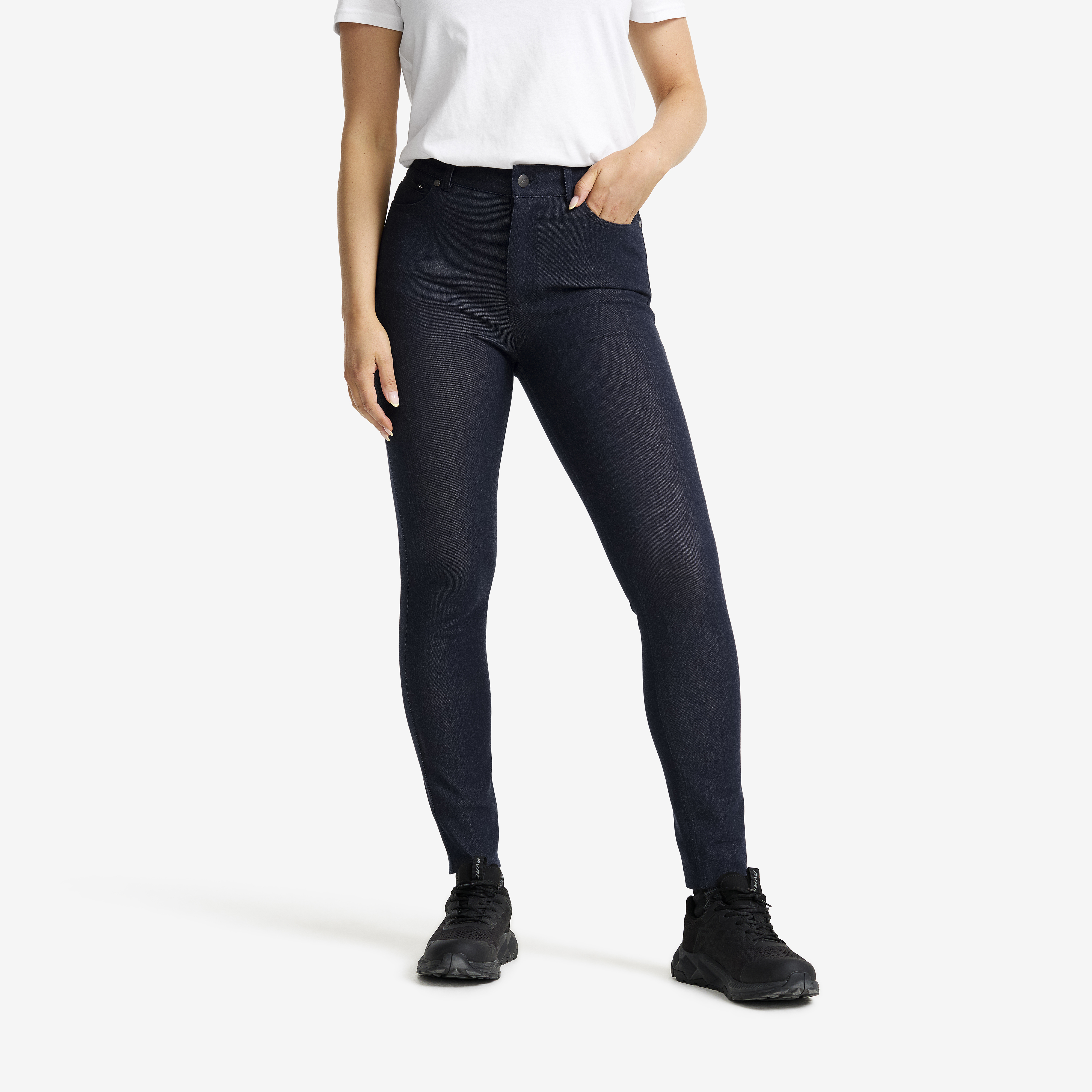 Valley High-waist Stretch Jeans Denim Dk Blue Damen,