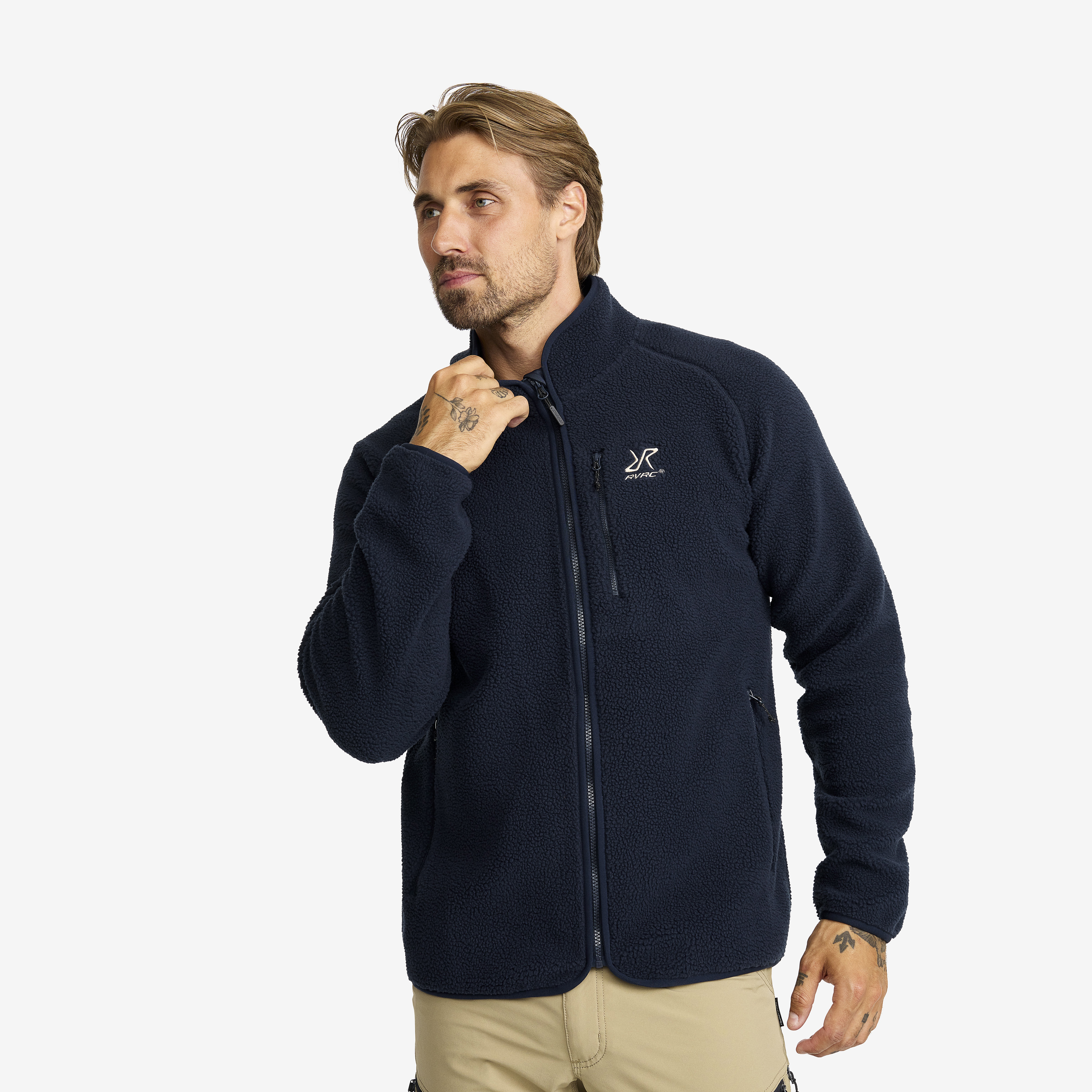 Canyon Full-zip Pile Fleece – Herr – Navy Storlek:3XL – Herr > Tröjor > Fleece