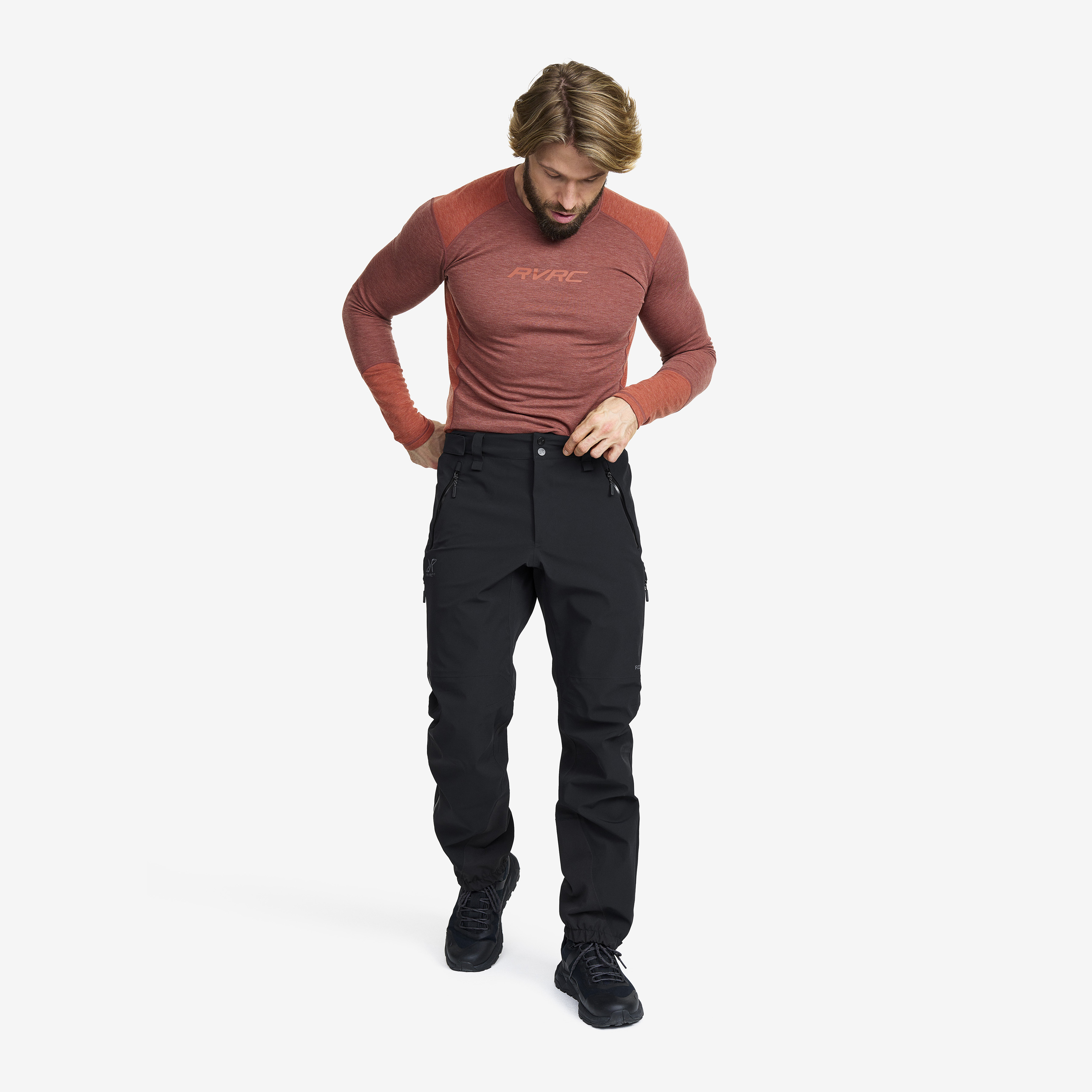 Cyclone 3L Shell Pants Herre Black | RevolutionRace Cyclone 3L Shell Pants Herre Black | RevolutionRace