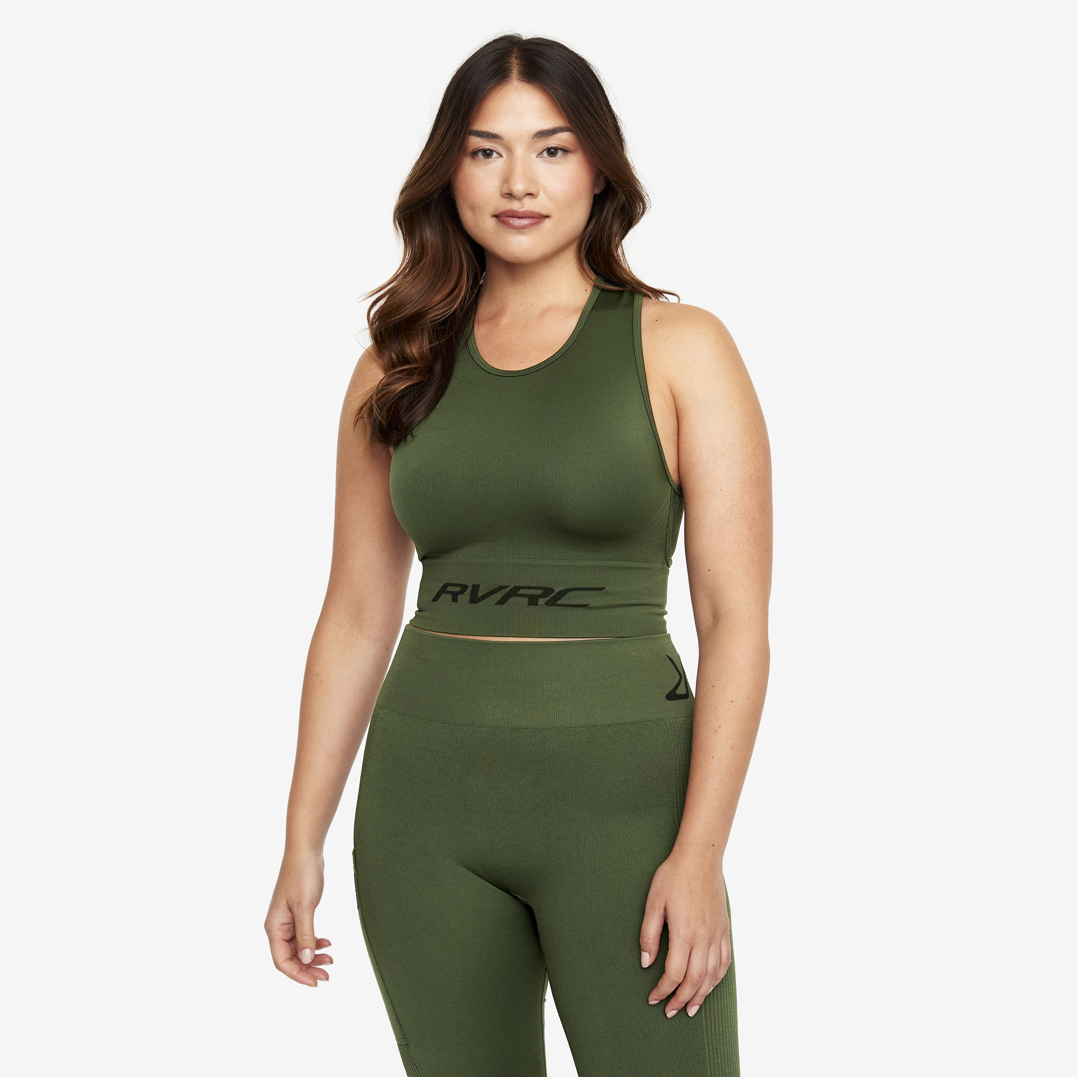 Descent Seamless Top Green Mujeres