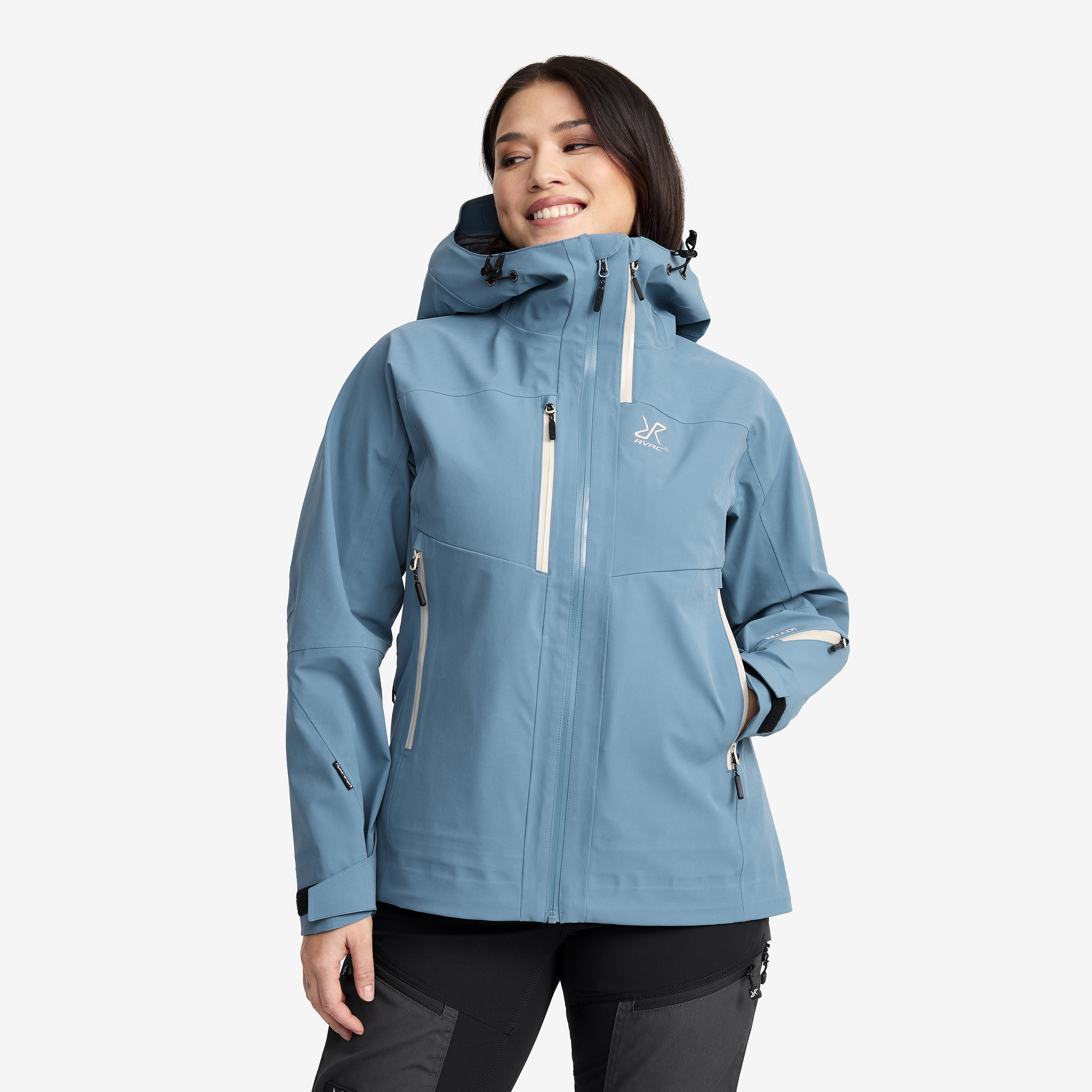 Cyclone 3L Shell Jacket Captain's Blue Donna
