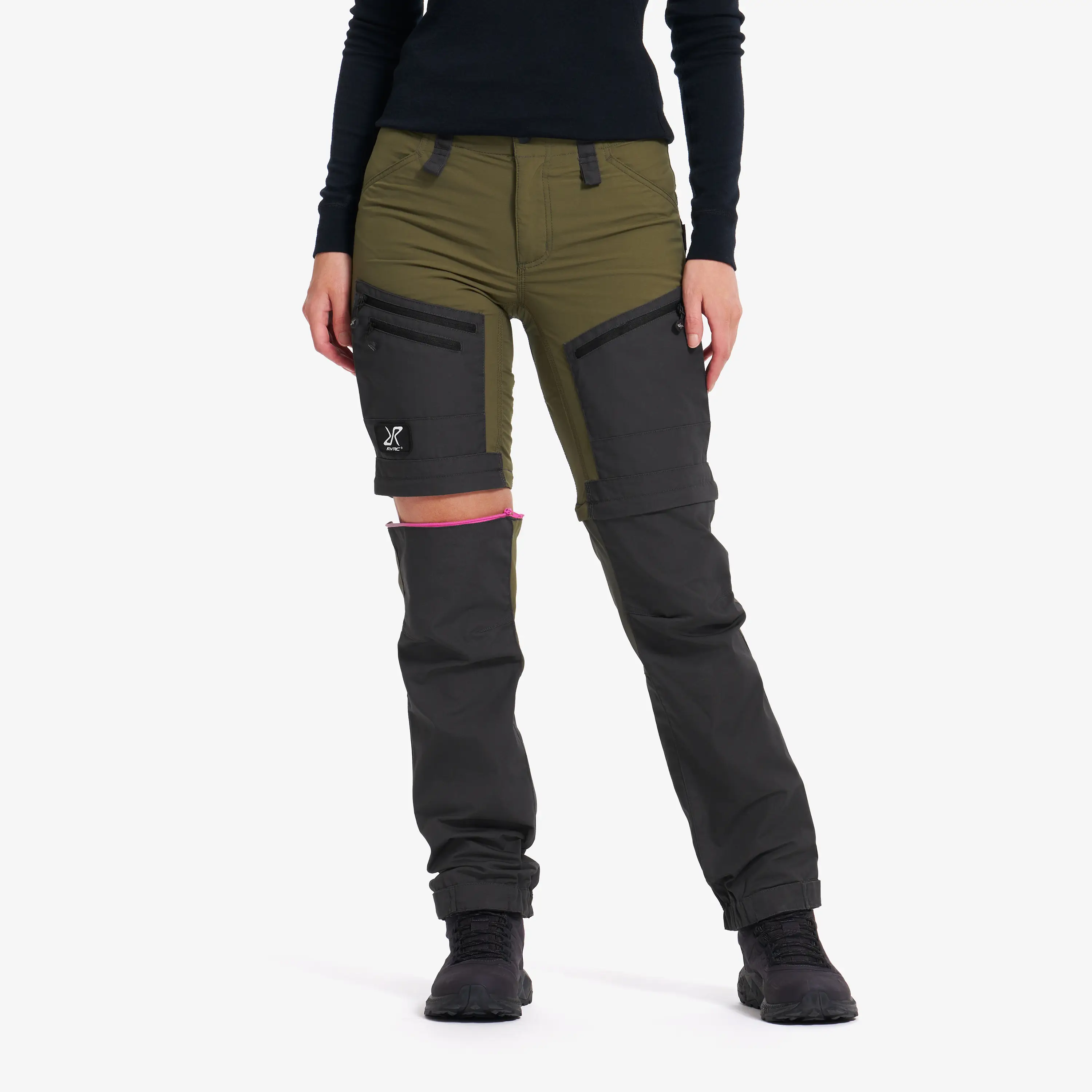 RVRC GP Pro Zip-off Pants Dark Olive Damen,