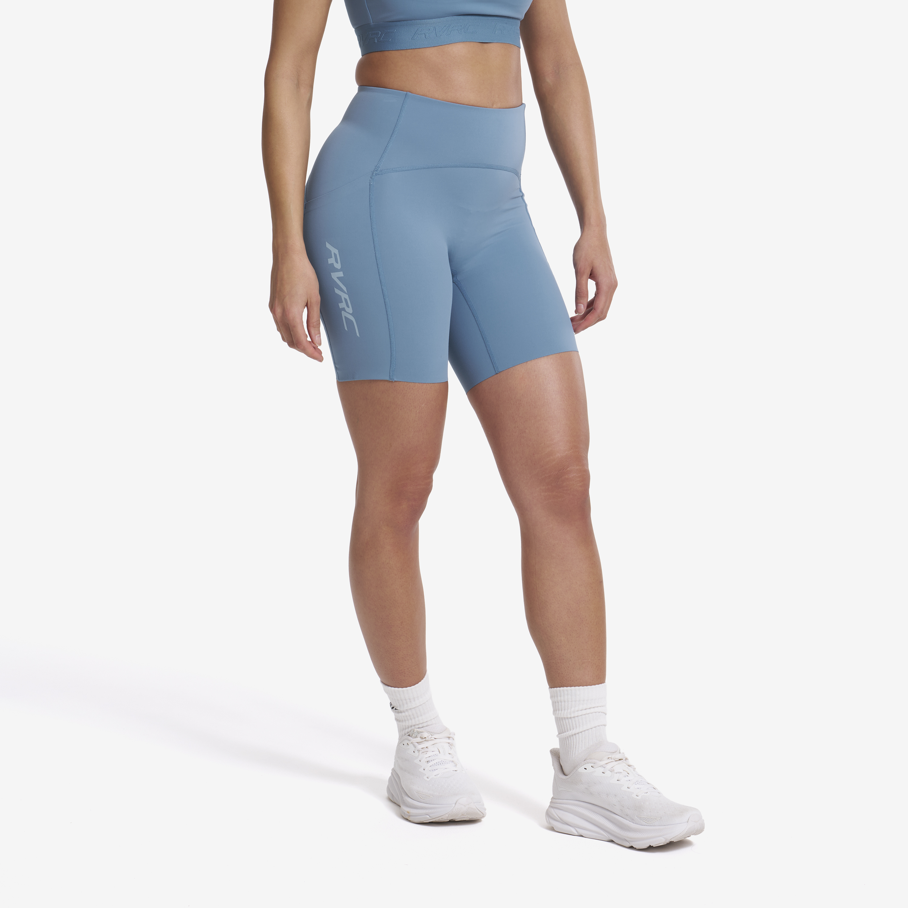 Aero Pocket Running Biker Shorts Captain's Blue Women,