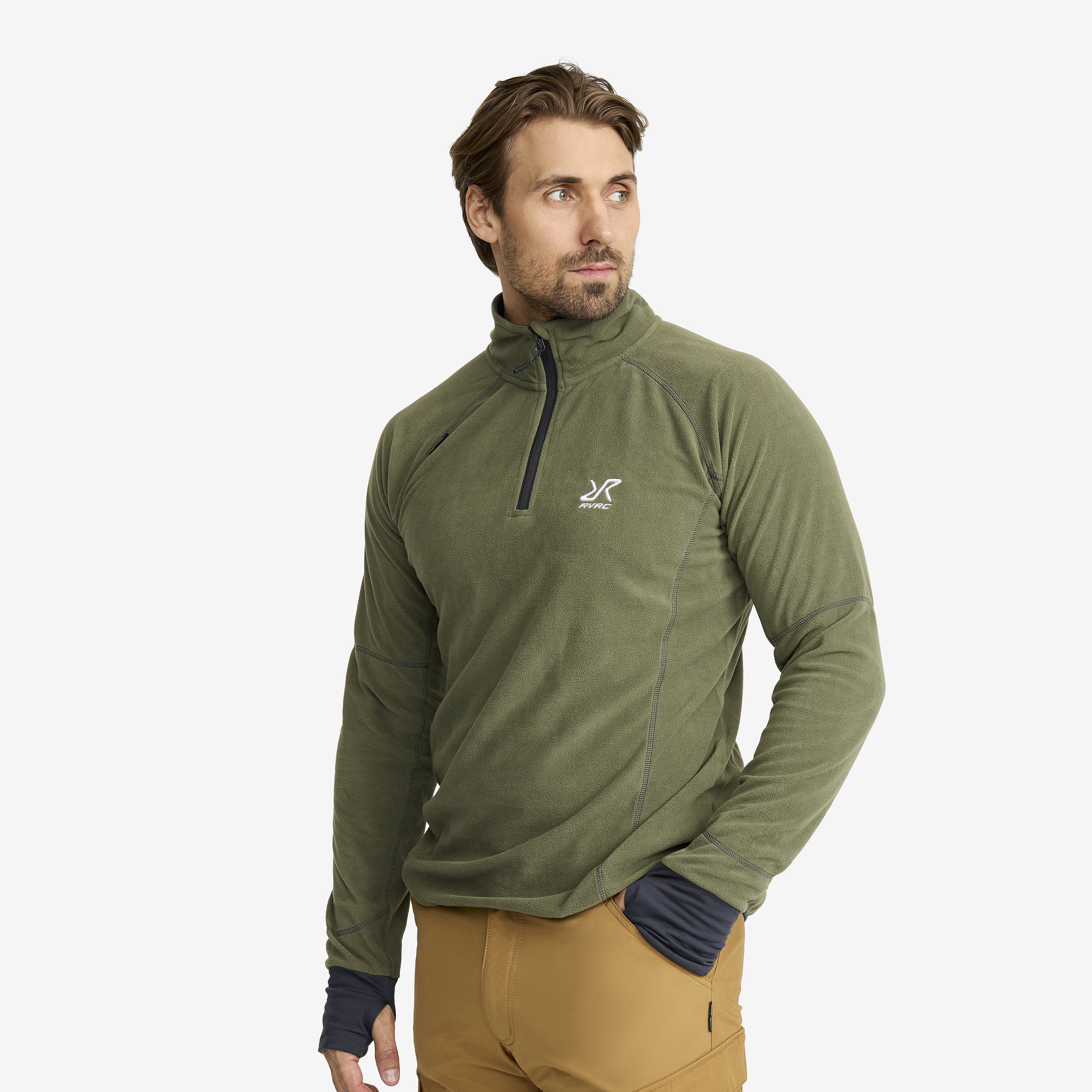 Trekker Fleece Pine Green Heren