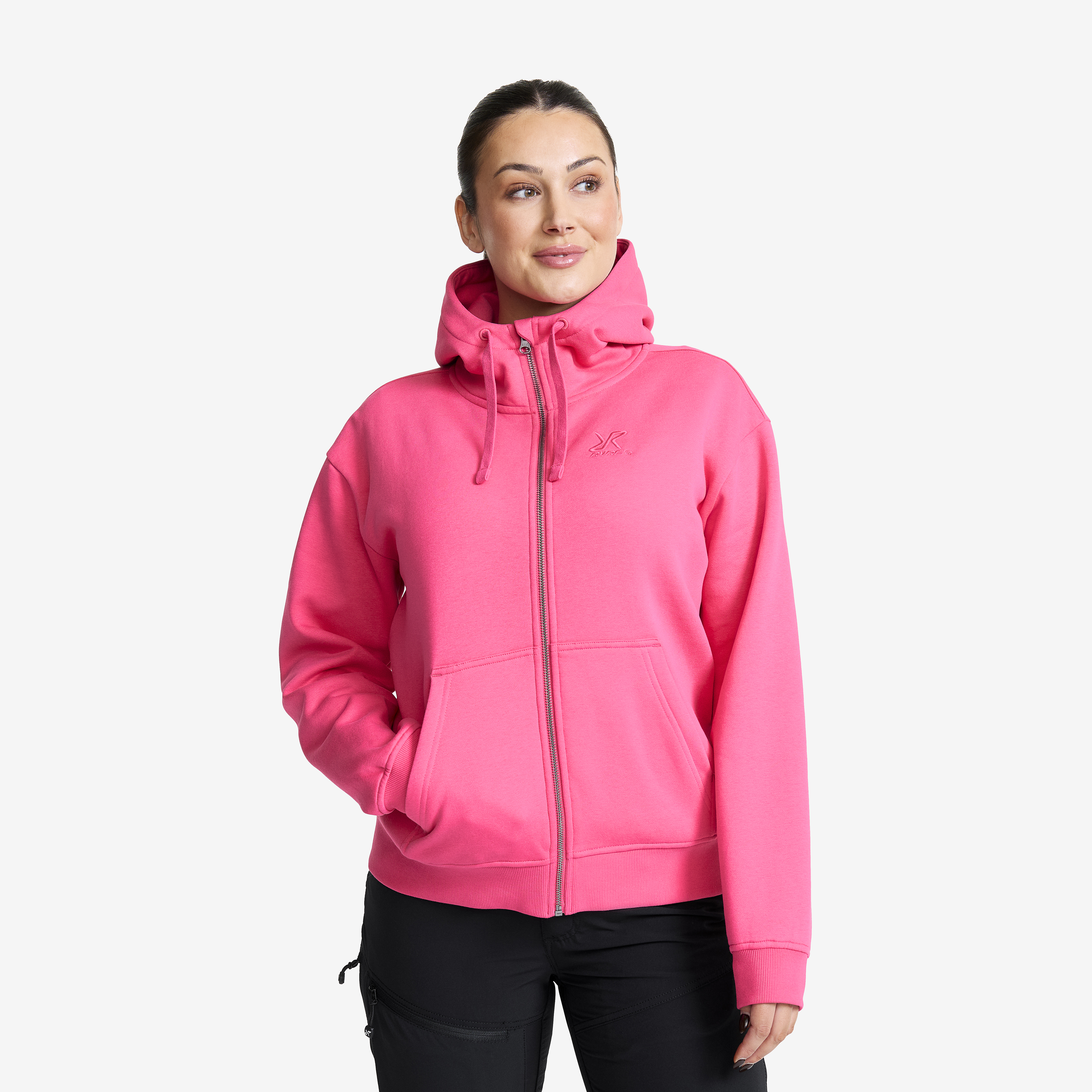 RVRC Full-zip Hoodie Dame Fandango Pink