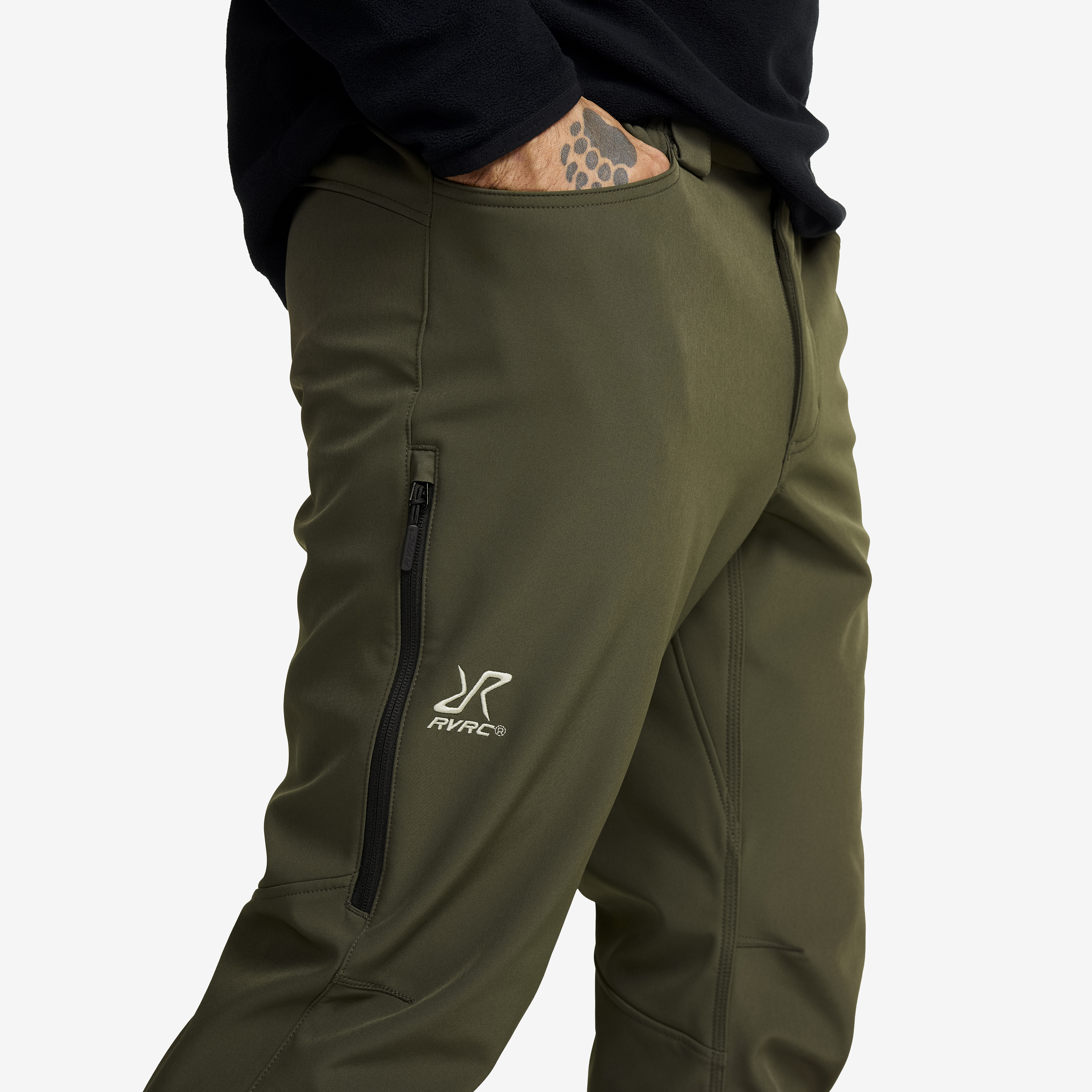 Hiball Essential Softshell Pants Men Forest Night | RevolutionRace