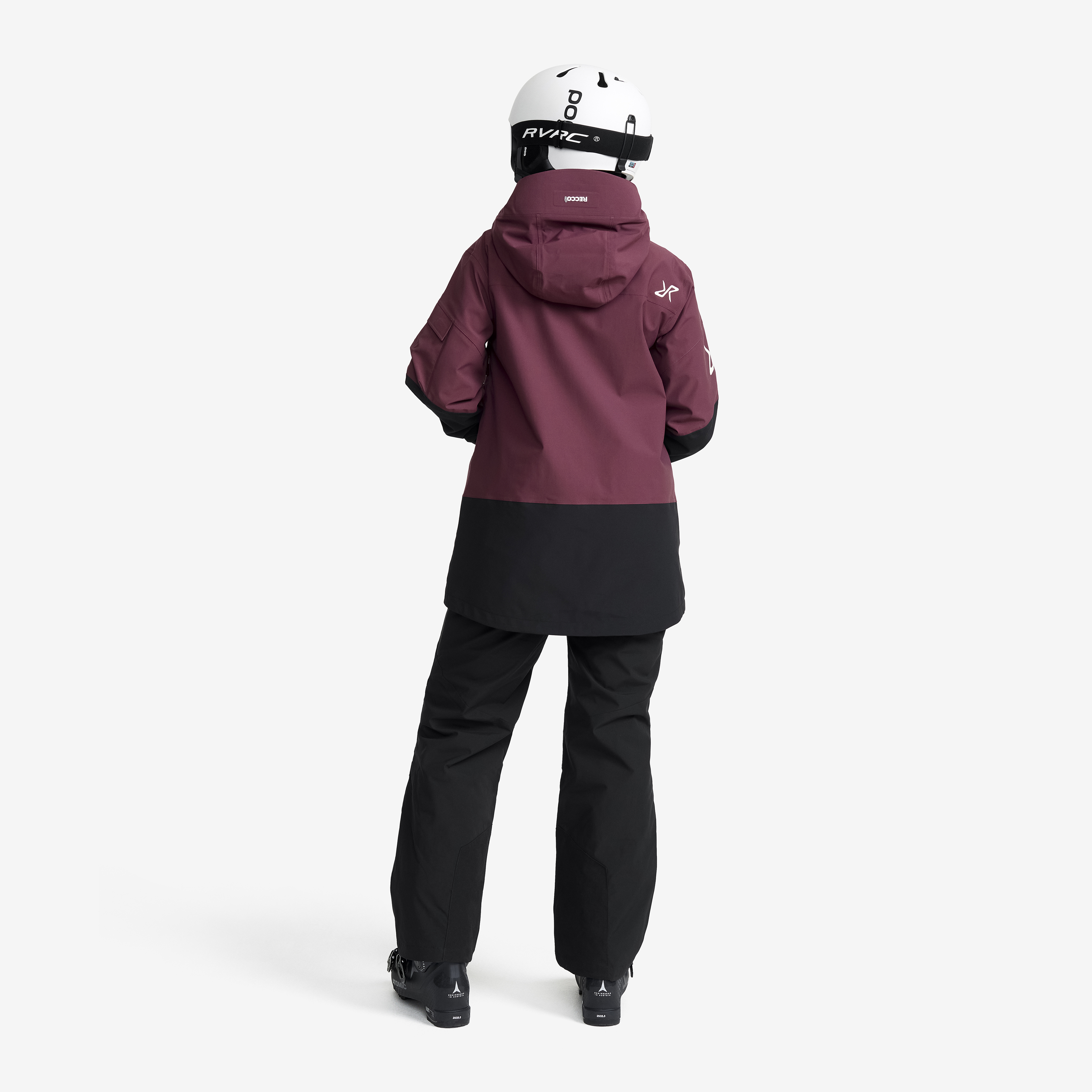 AccXel 2L Ski Jacket Women Mauve Wine/Black | RevolutionRace