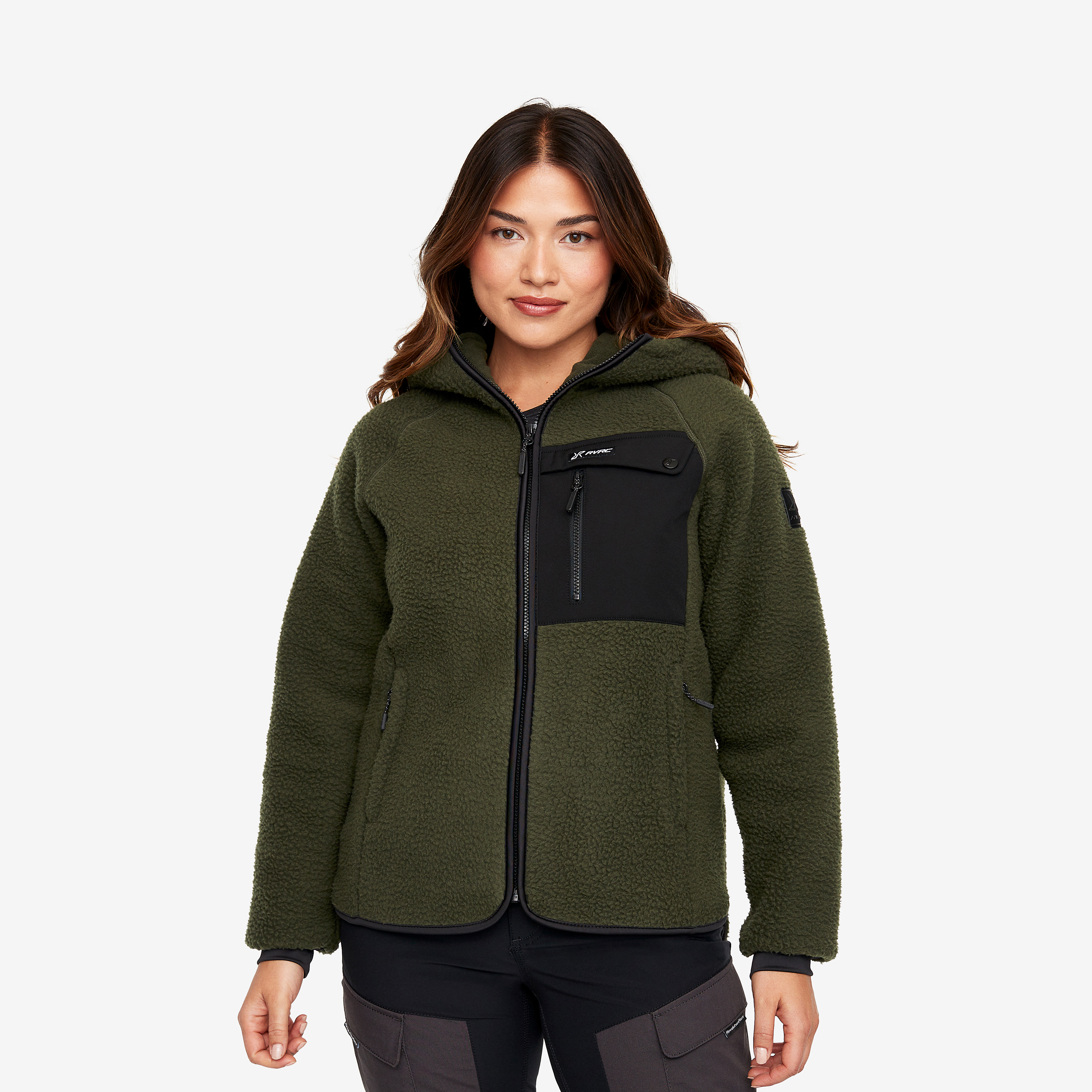 Sherpa Hoodie Forest Night Donna