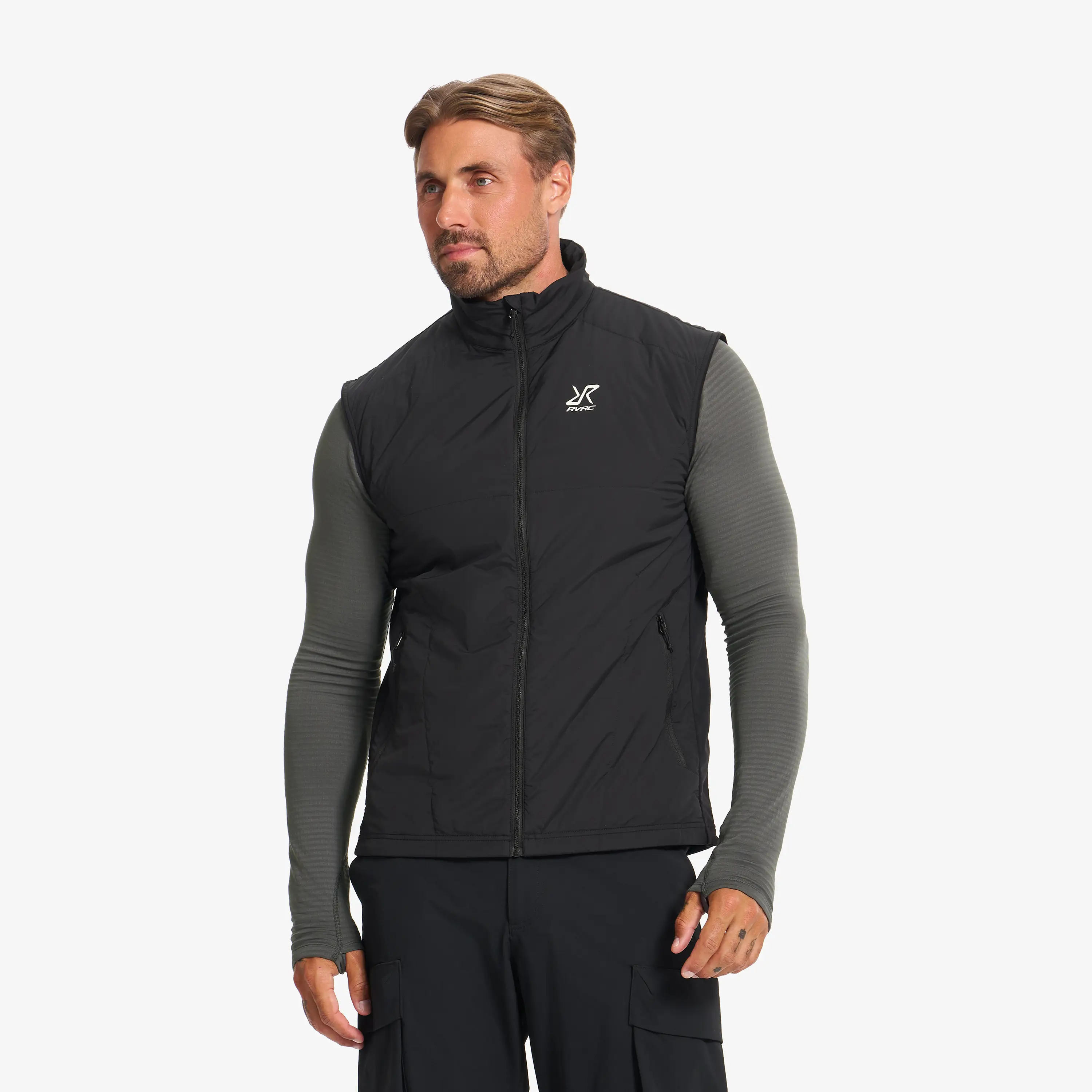 Dense Light Thermo Vest Black Heren,
